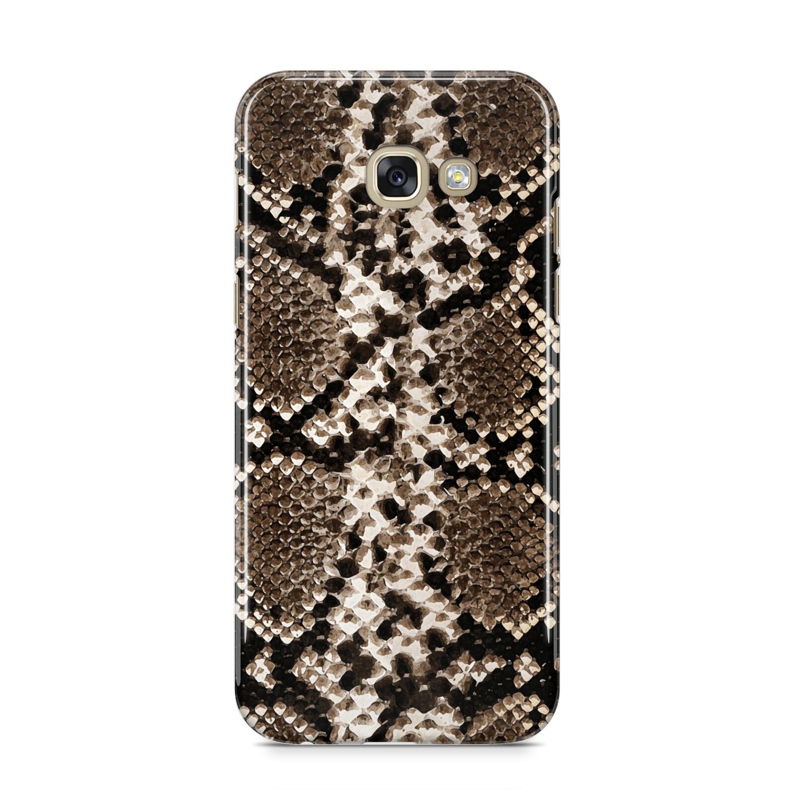 Snakeskin Pattern Samsung Galaxy A5 2017 Case on gold phone