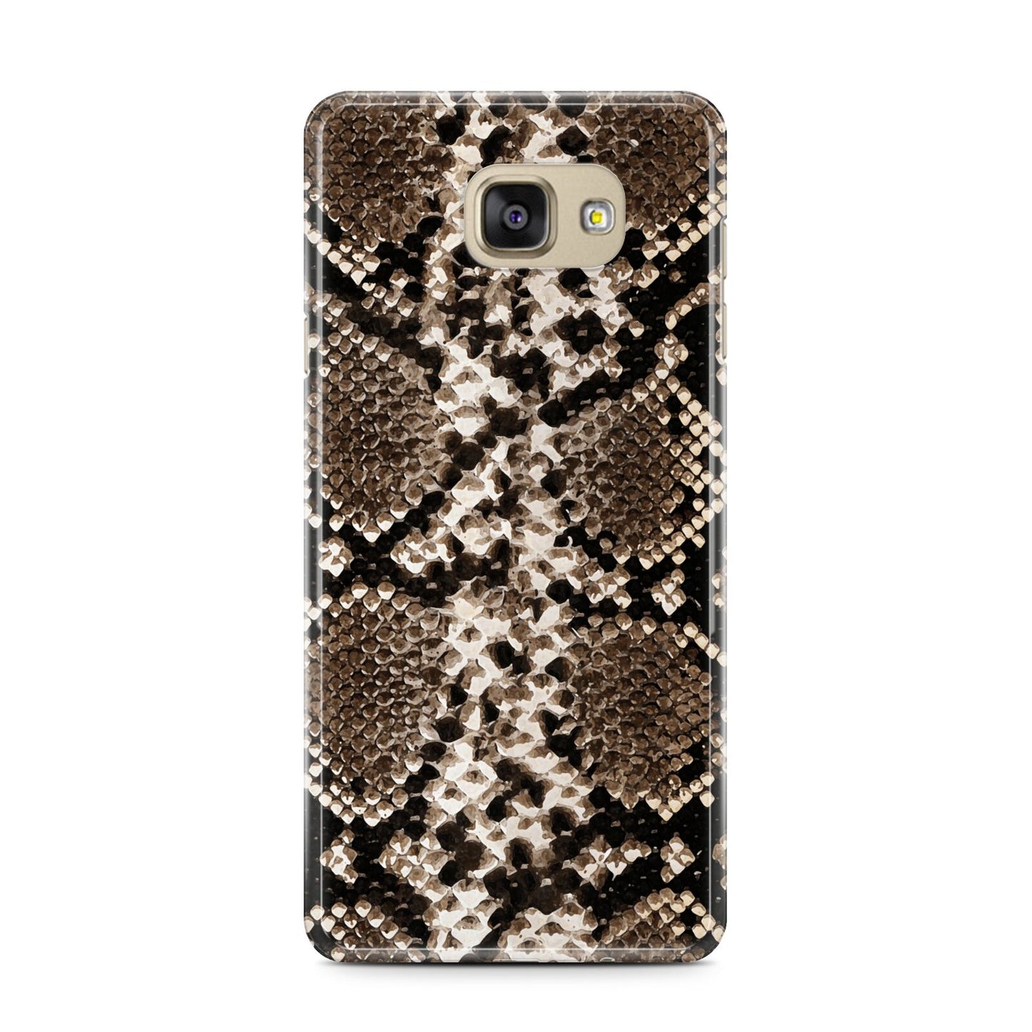 Snakeskin Pattern Samsung Galaxy A7 2016 Case on gold phone