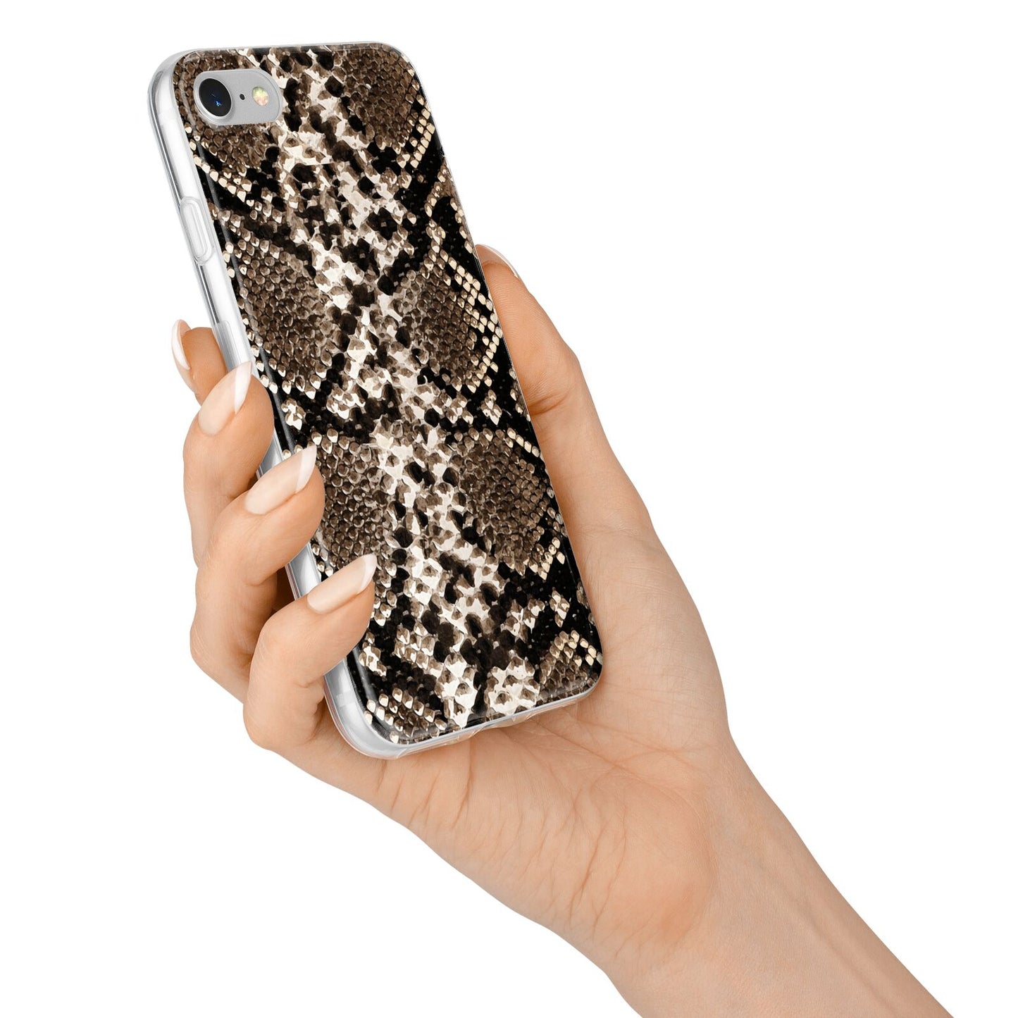 Snakeskin Pattern iPhone 7 Bumper Case on Silver iPhone Alternative Image