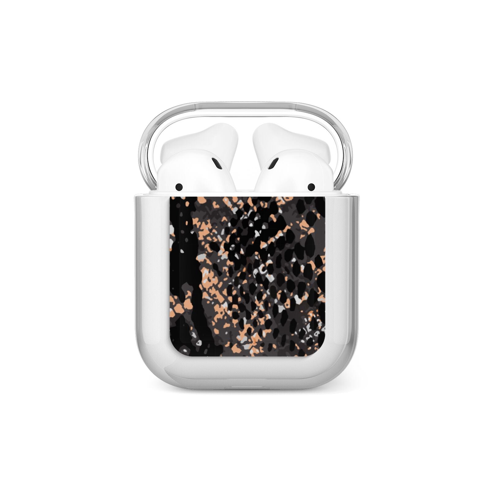 Snakeskin Print AirPods Case