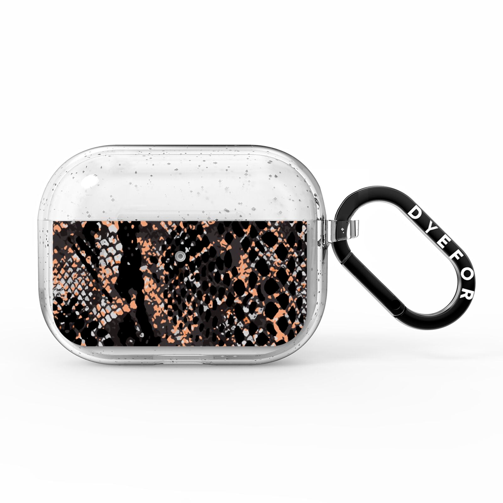 Snakeskin Print AirPods Pro Glitter Case