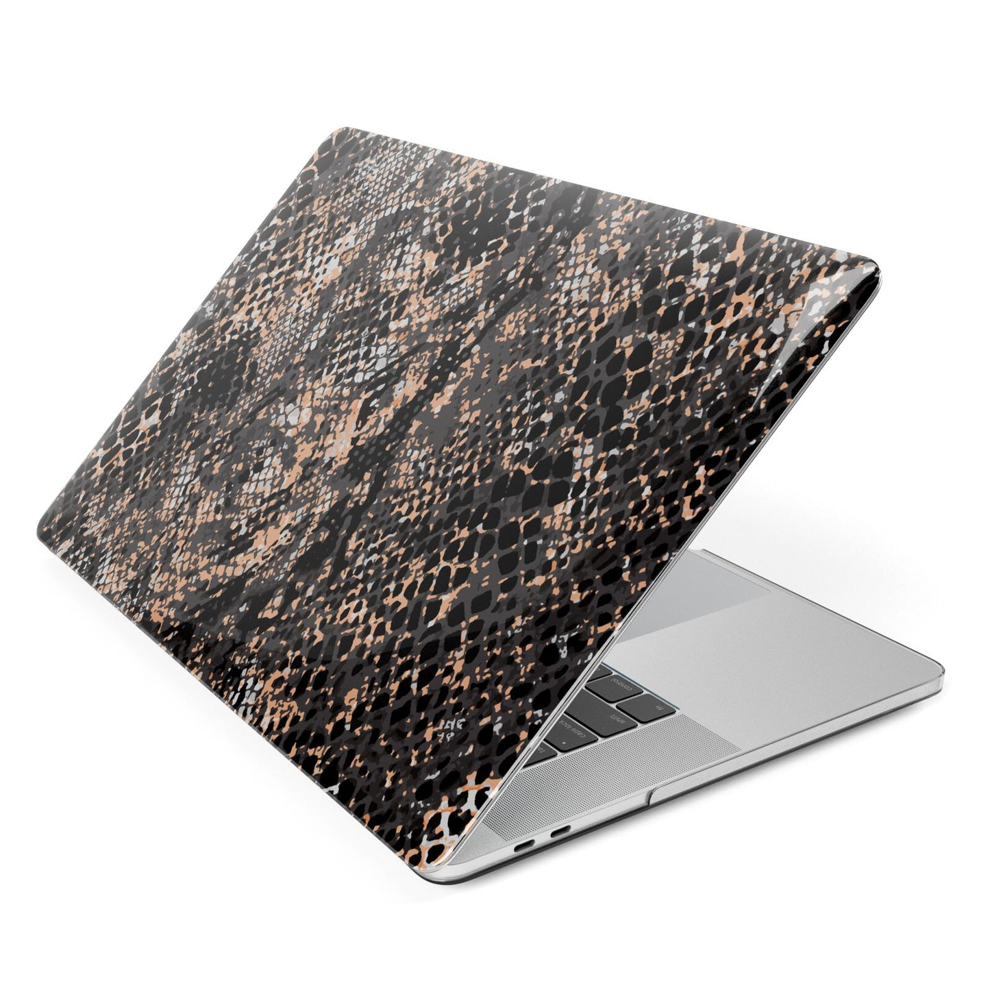 Snakeskin Print Apple MacBook Case Side View