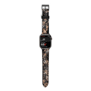 Snakeskin Print Watch Strap