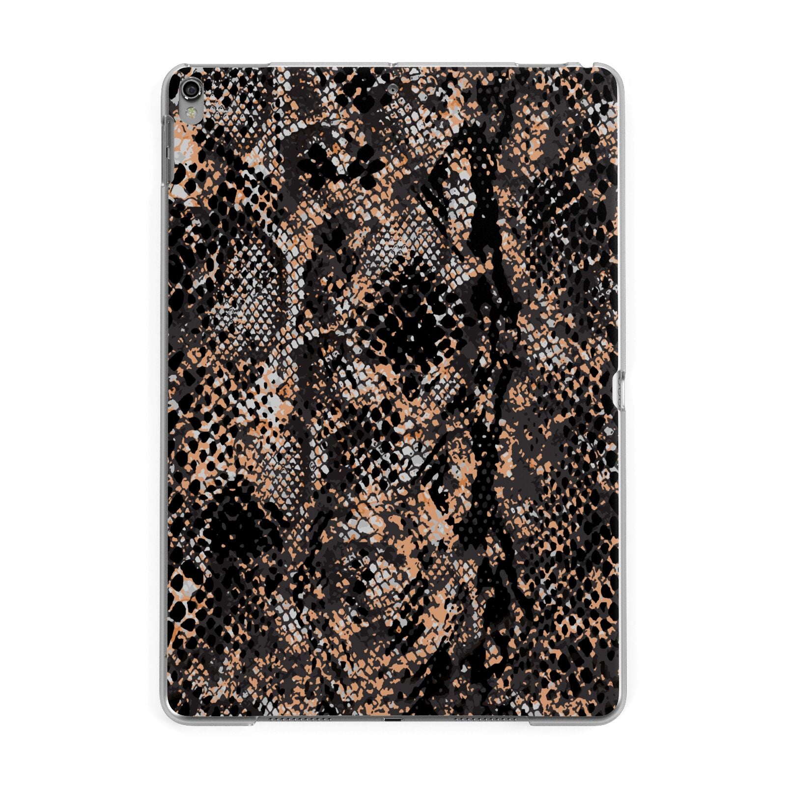 Snakeskin Print Apple iPad Grey Case