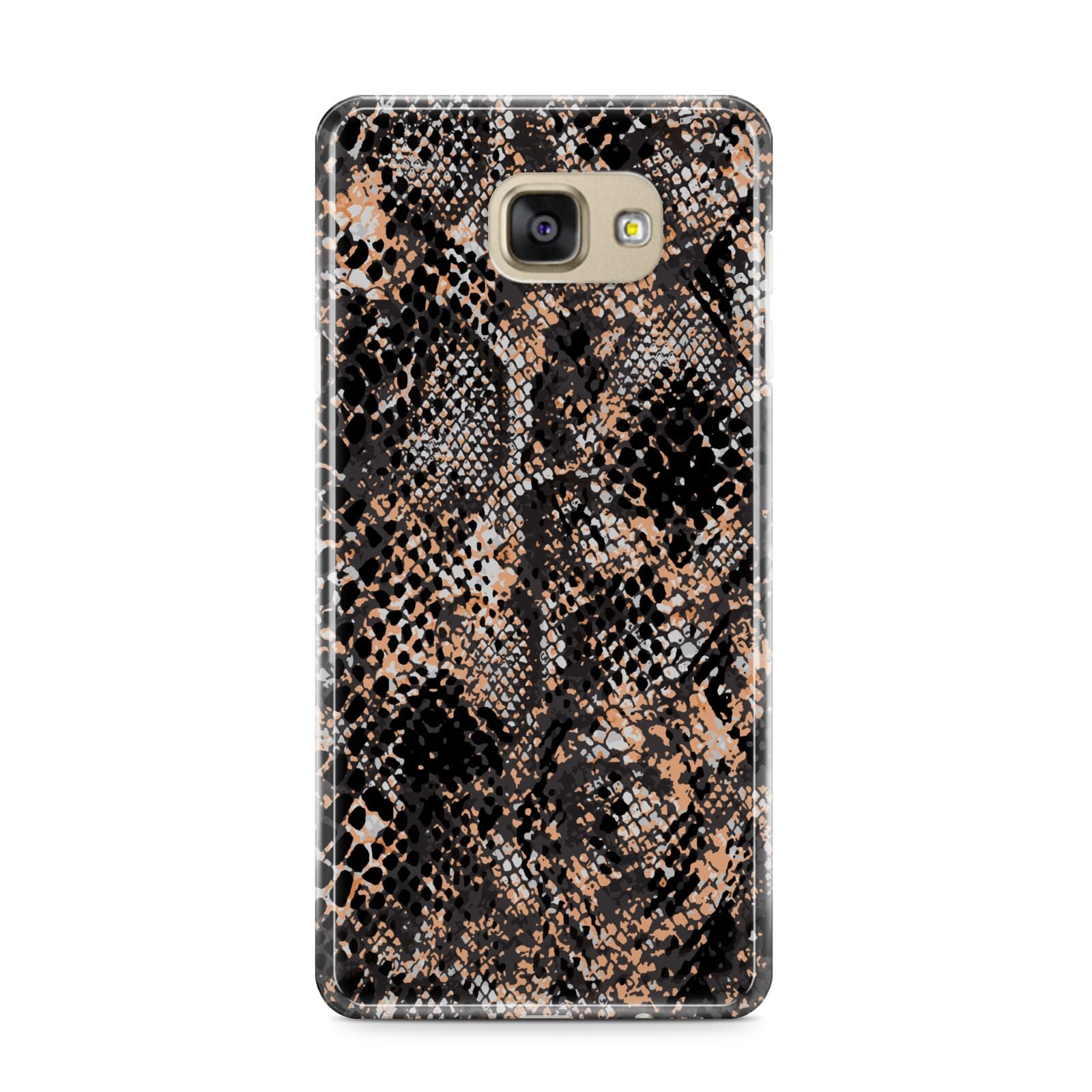 Snakeskin Print Samsung Galaxy A9 2016 Case on gold phone