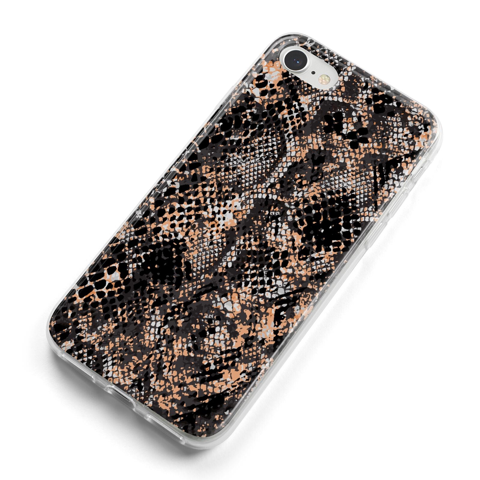 Snakeskin Print iPhone 8 Bumper Case on Silver iPhone Alternative Image