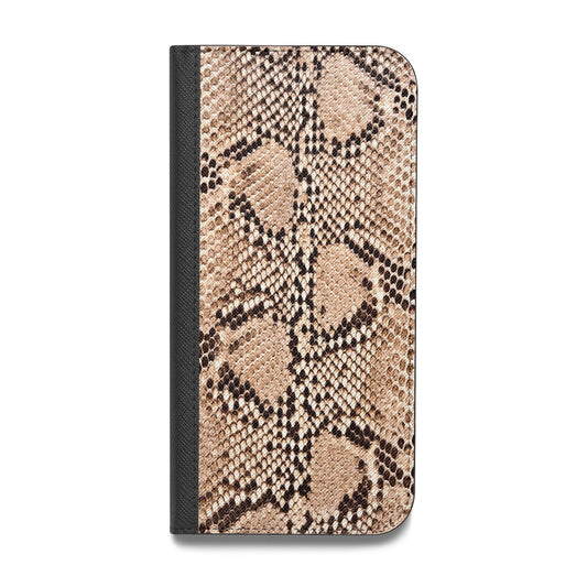 Snakeskin Vegan Leather Flip iPhone Case