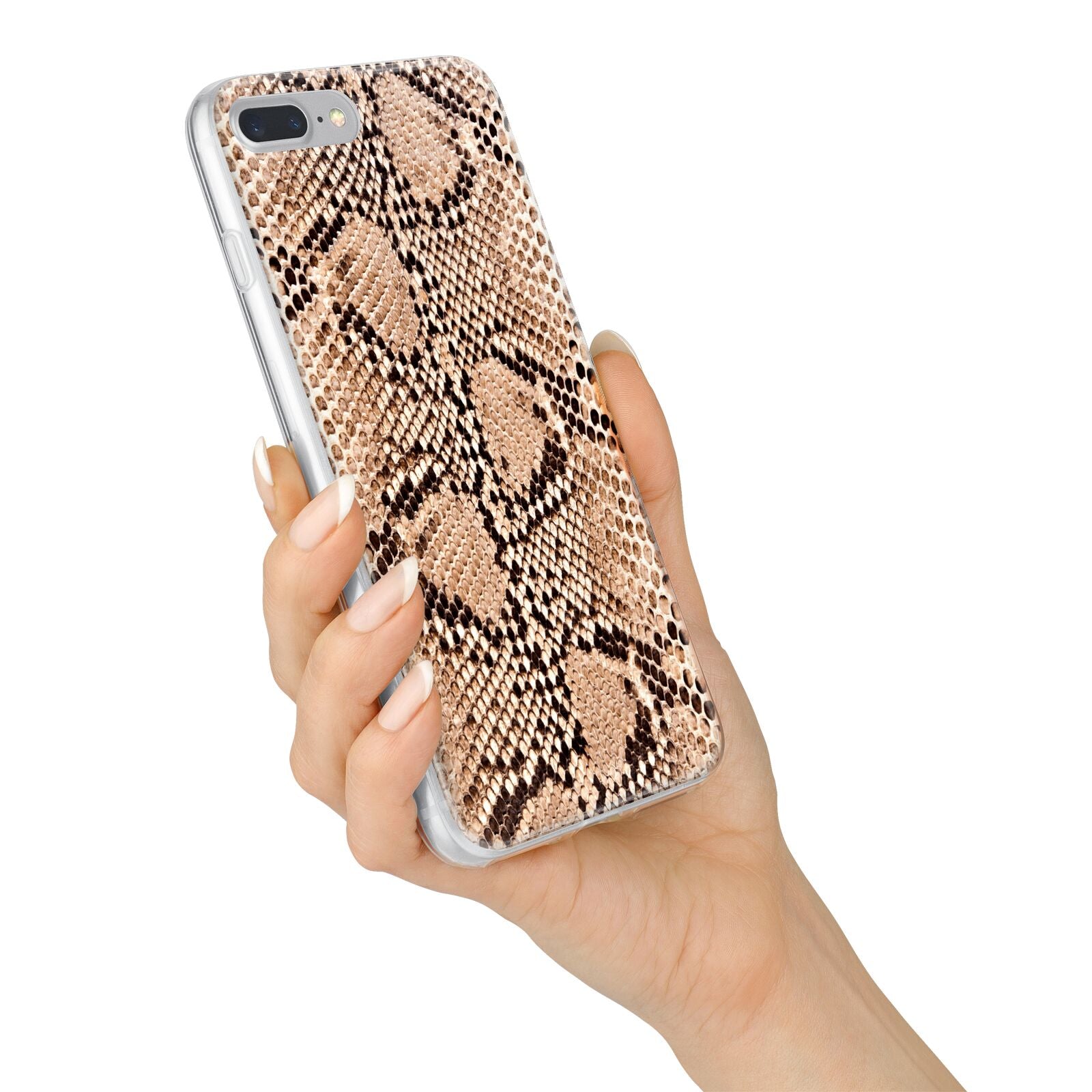 Snakeskin iPhone 7 Plus Bumper Case on Silver iPhone Alternative Image