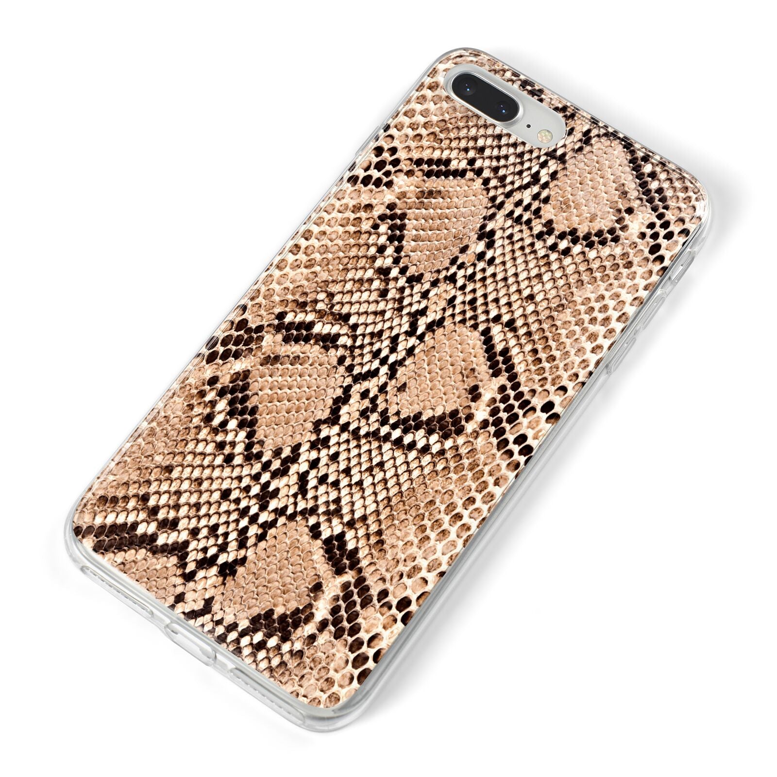 Snakeskin iPhone 8 Plus Bumper Case on Silver iPhone Alternative Image