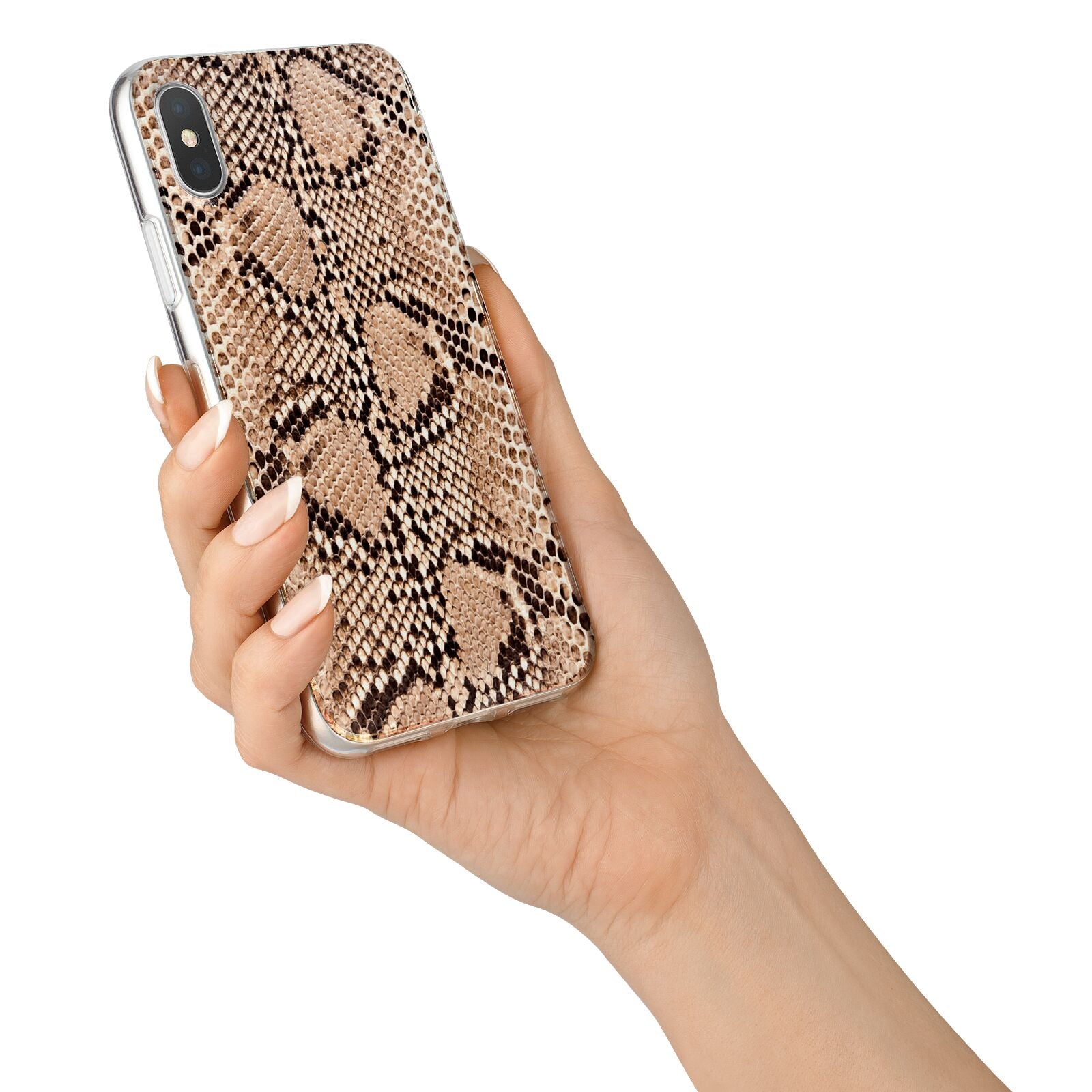 Snakeskin iPhone X Bumper Case on Silver iPhone Alternative Image 2