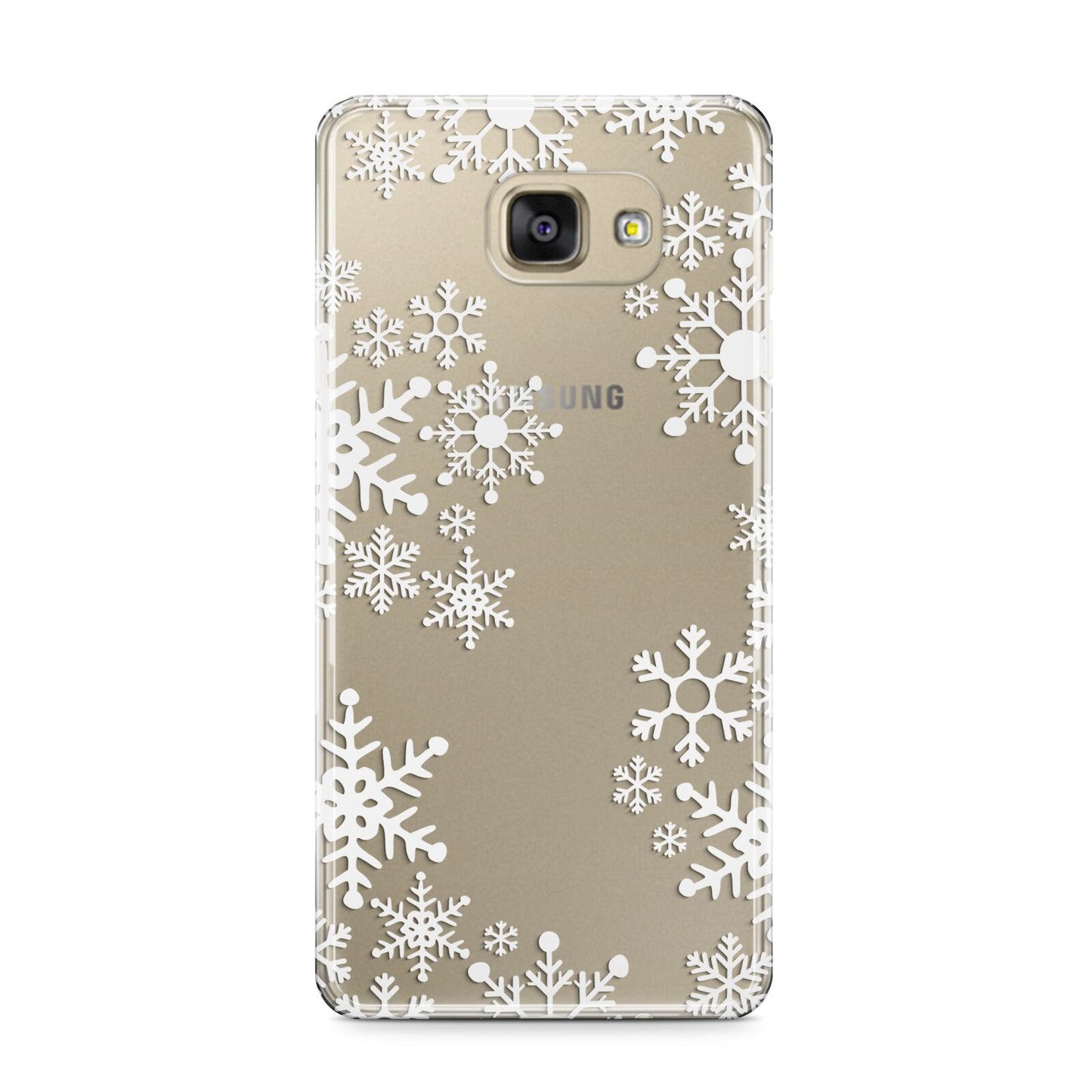 Snowflake Samsung Galaxy A9 2016 Case on gold phone