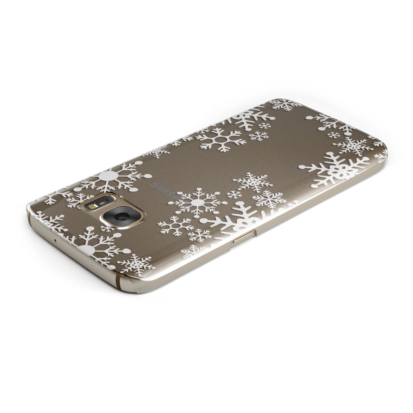 Snowflake Samsung Galaxy Case Top Cutout