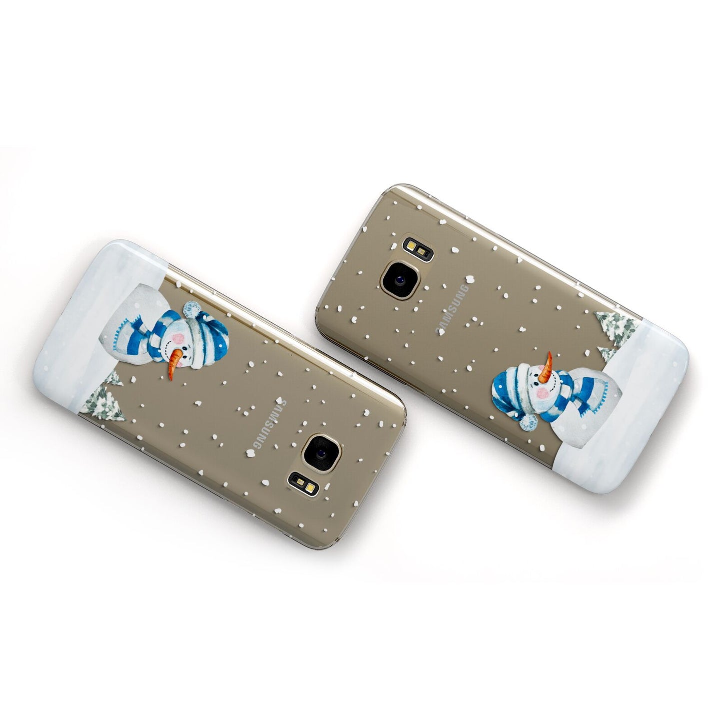 Snowman Samsung Galaxy Case Flat Overview