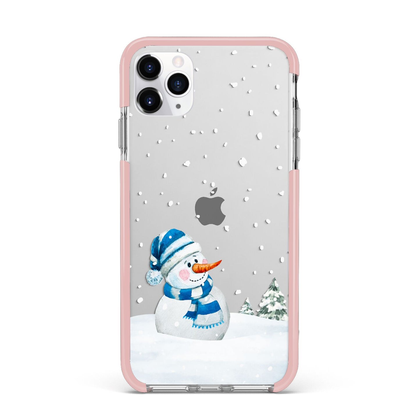 Snowman iPhone 11 Pro Max Impact Pink Edge Case