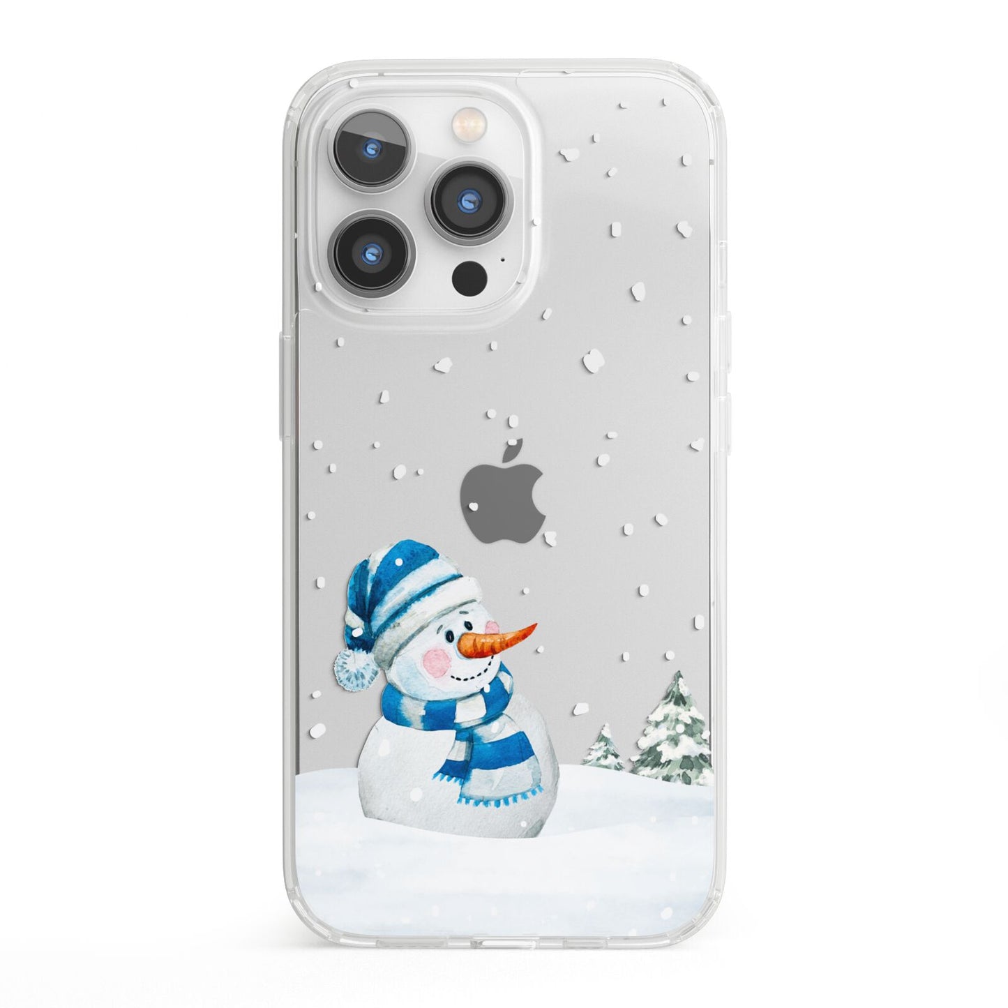 Snowman iPhone 13 Pro Clear Bumper Case