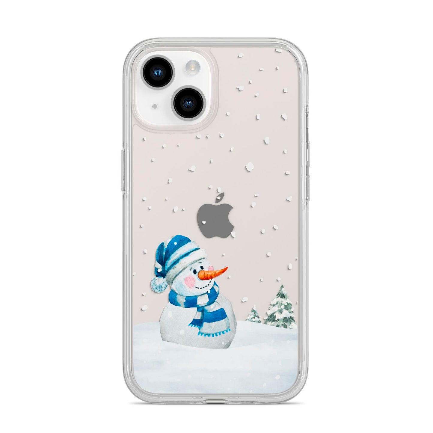 Snowman iPhone 14 Clear Tough Case Starlight