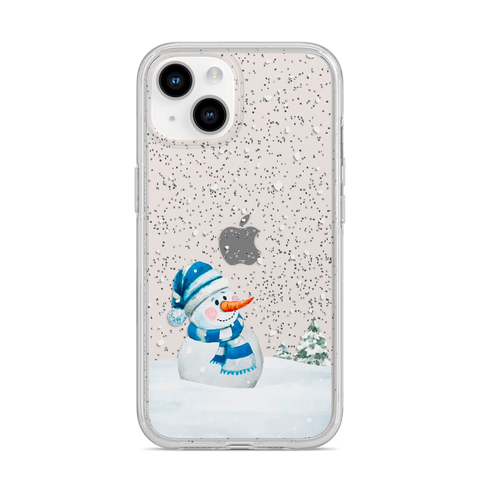 Snowman iPhone 14 Glitter Tough Case Starlight