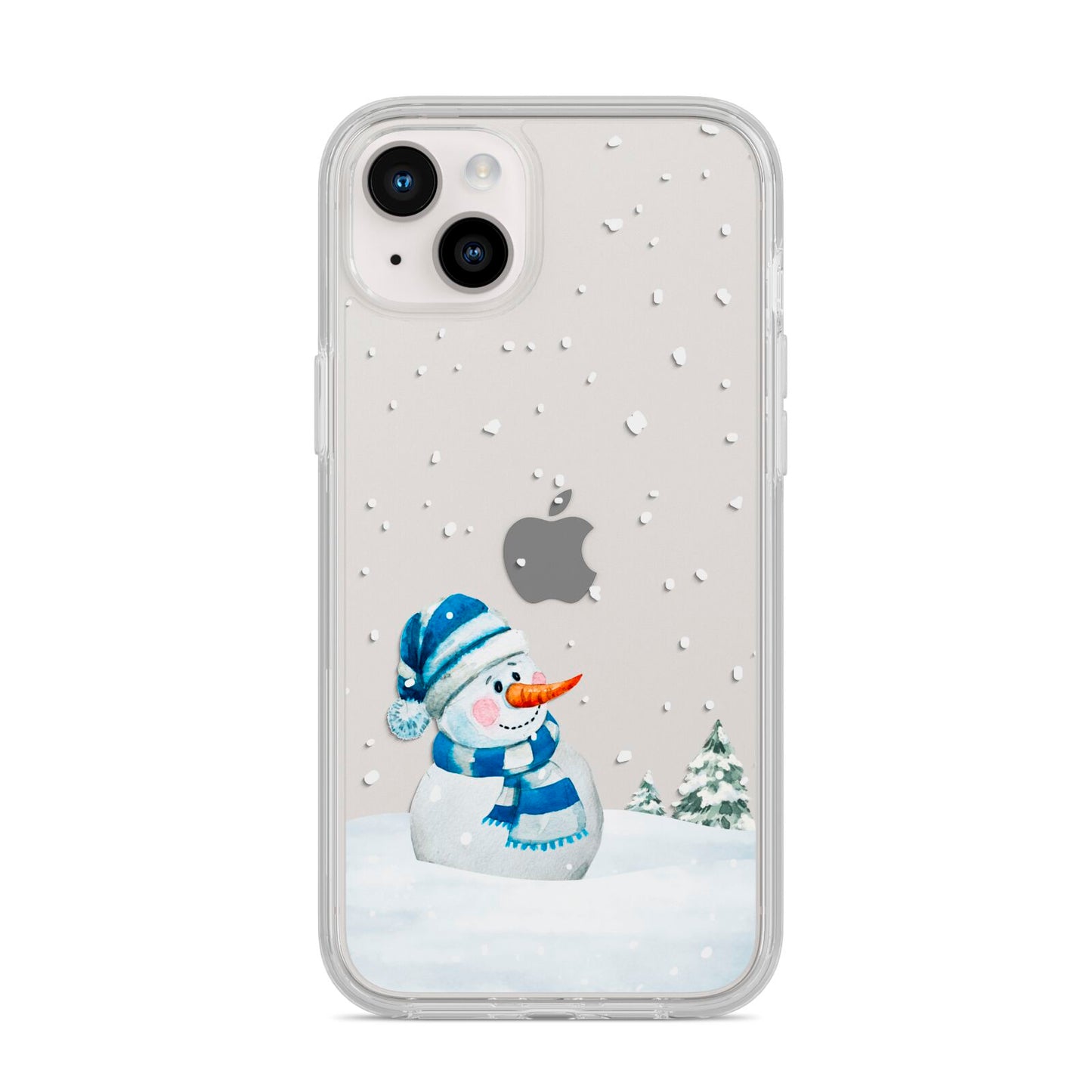 Snowman iPhone 14 Plus Clear Tough Case Starlight