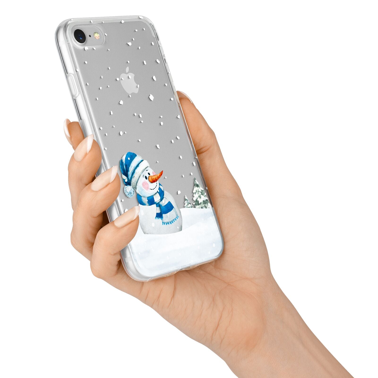 Snowman iPhone 7 Bumper Case on Silver iPhone Alternative Image