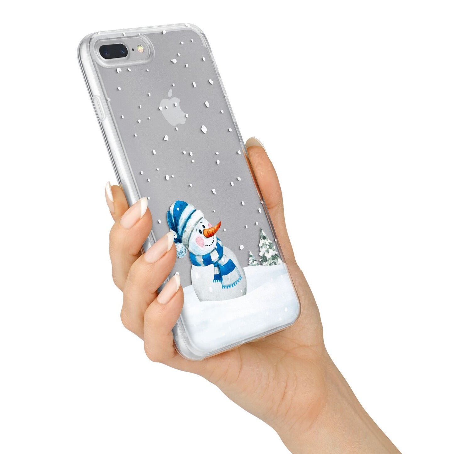 Snowman iPhone 7 Plus Bumper Case on Silver iPhone Alternative Image