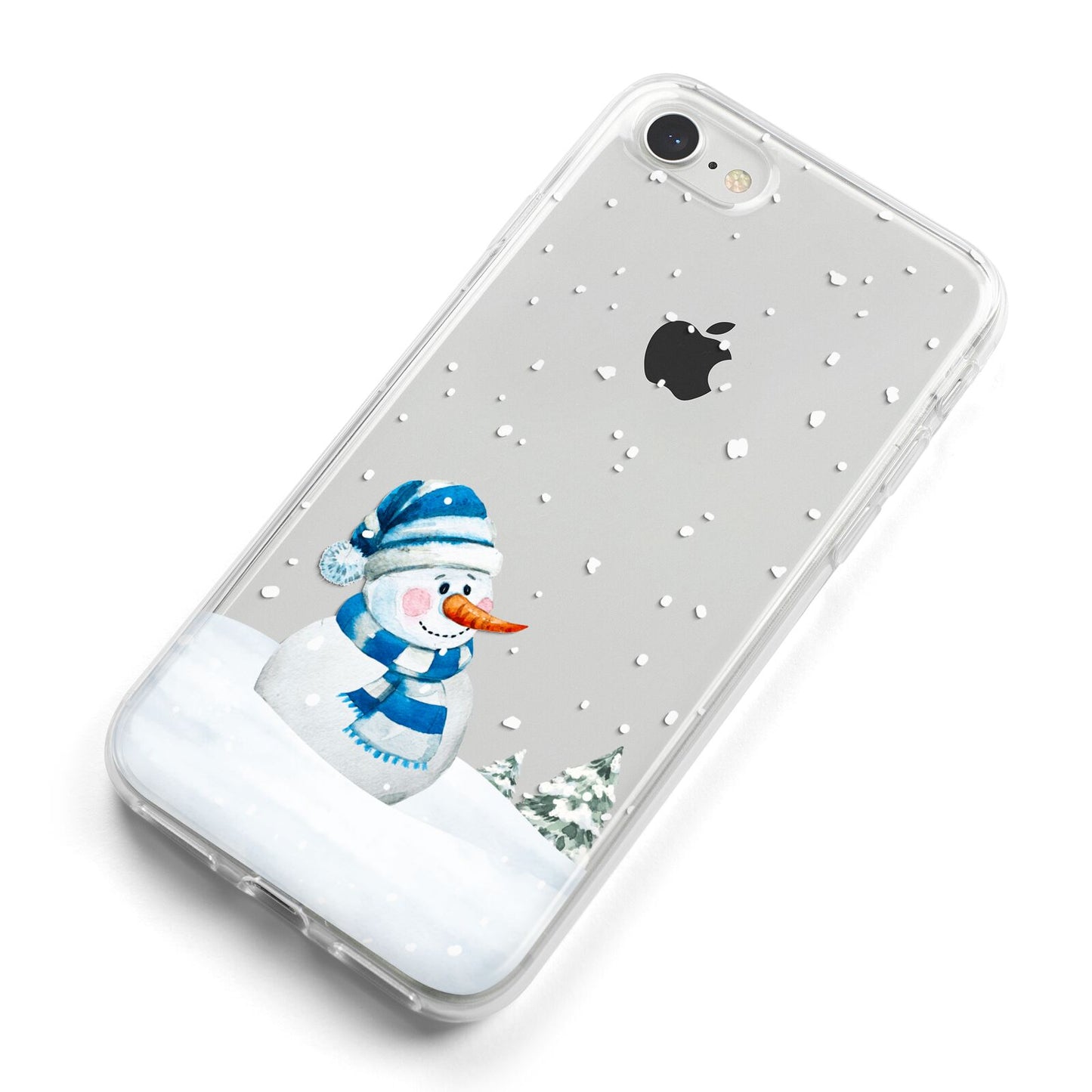 Snowman iPhone 8 Bumper Case on Silver iPhone Alternative Image