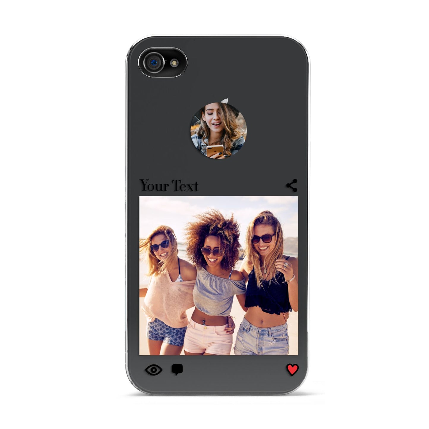 Social Media Photo Apple iPhone 4s Case