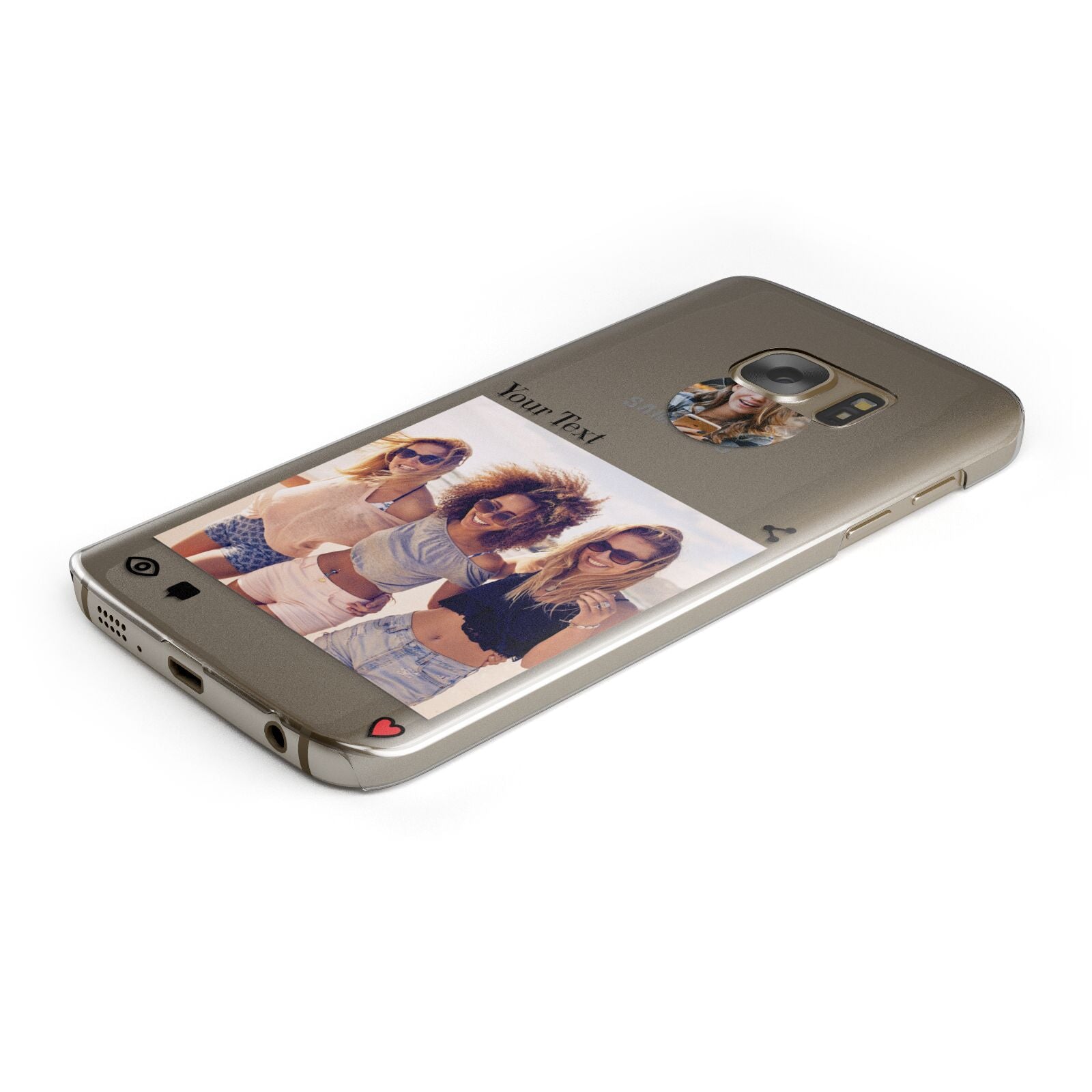 Social Media Photo Protective Samsung Galaxy Case Angled Image