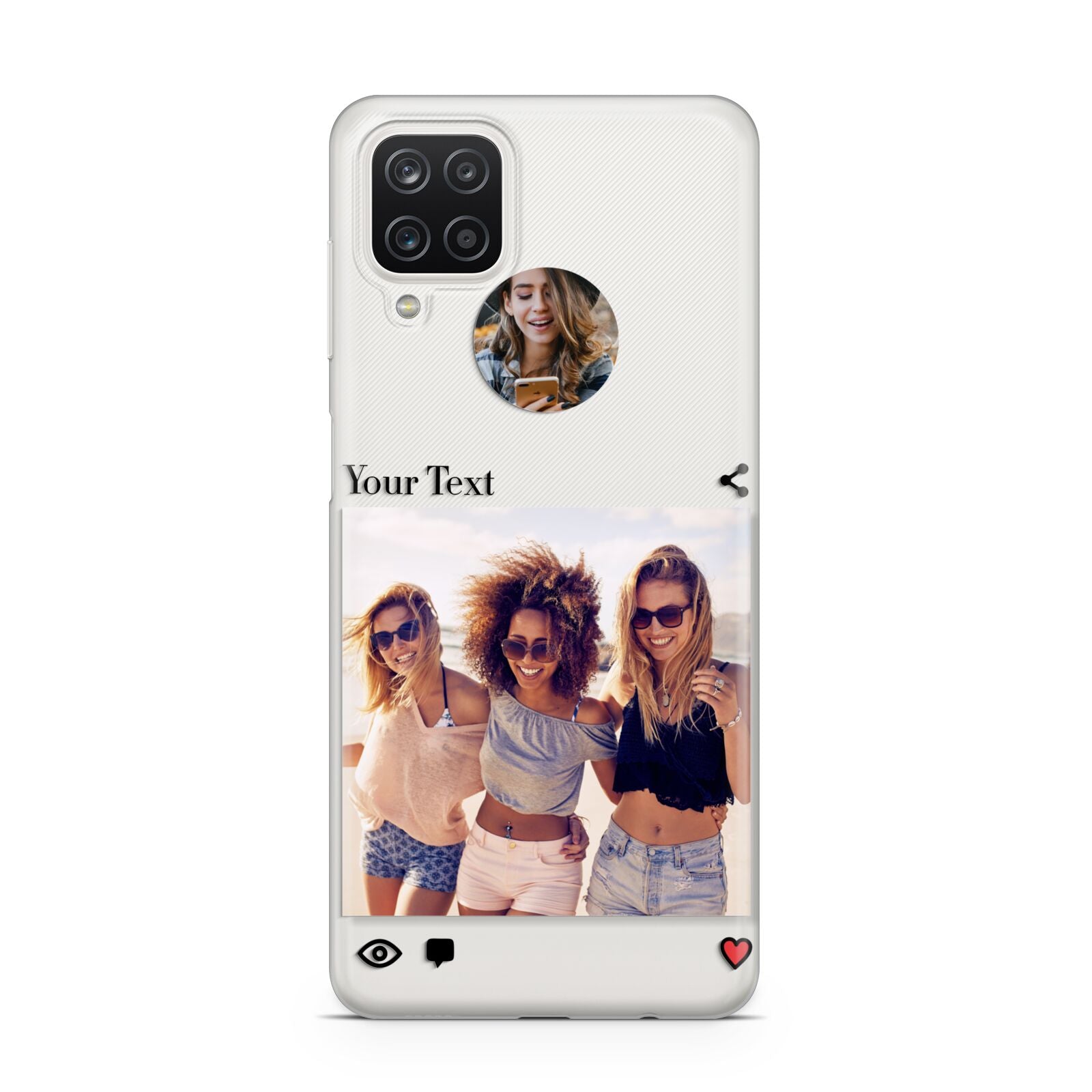 Social Media Photo Samsung A12 Case