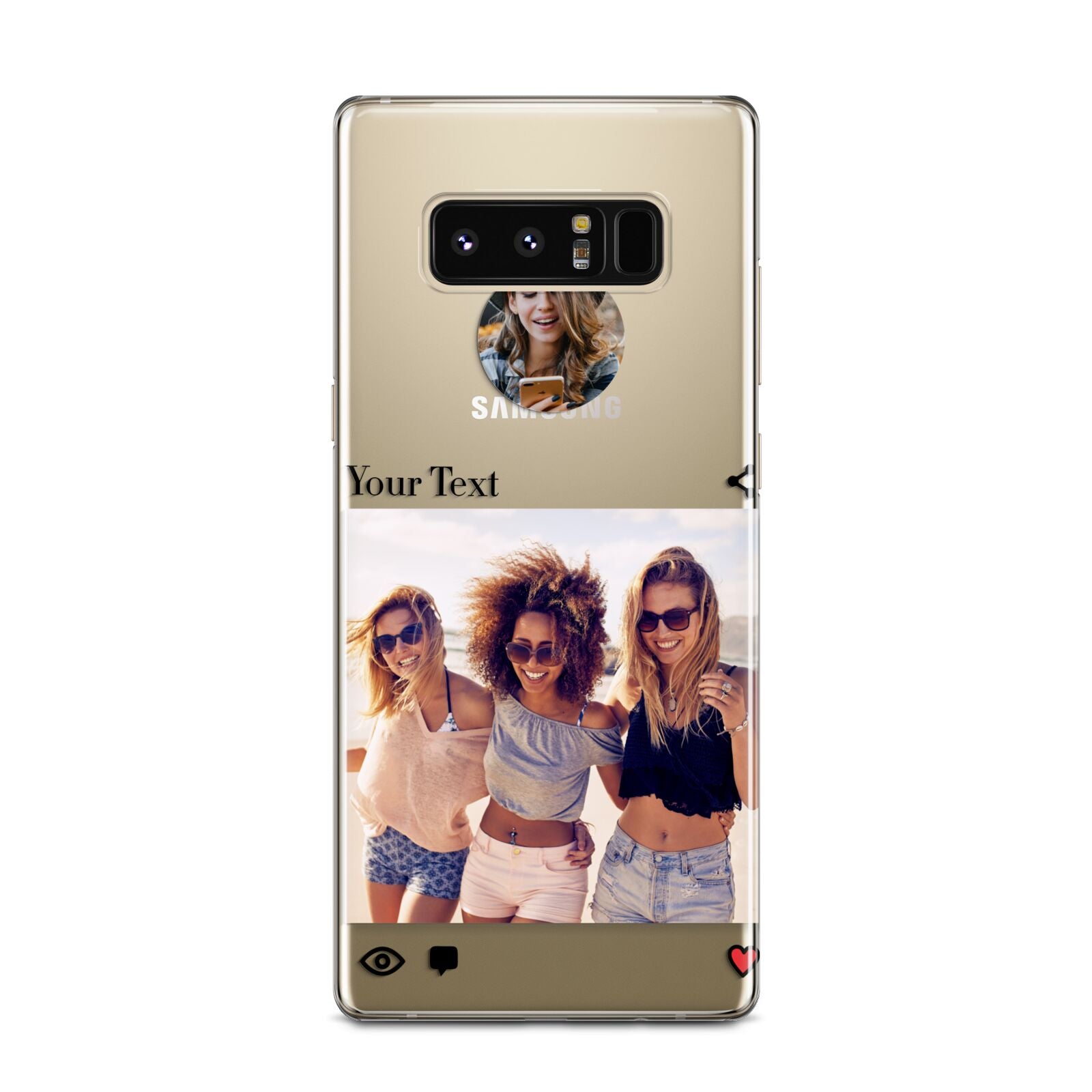 Social Media Photo Samsung Galaxy Note 8 Case