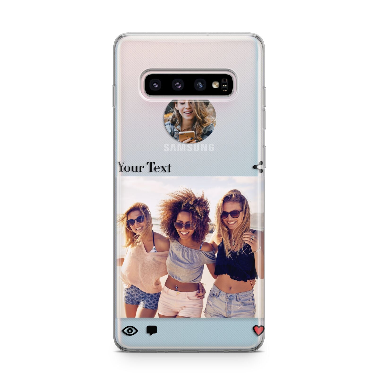 Social Media Photo Samsung Galaxy S10 Plus Case