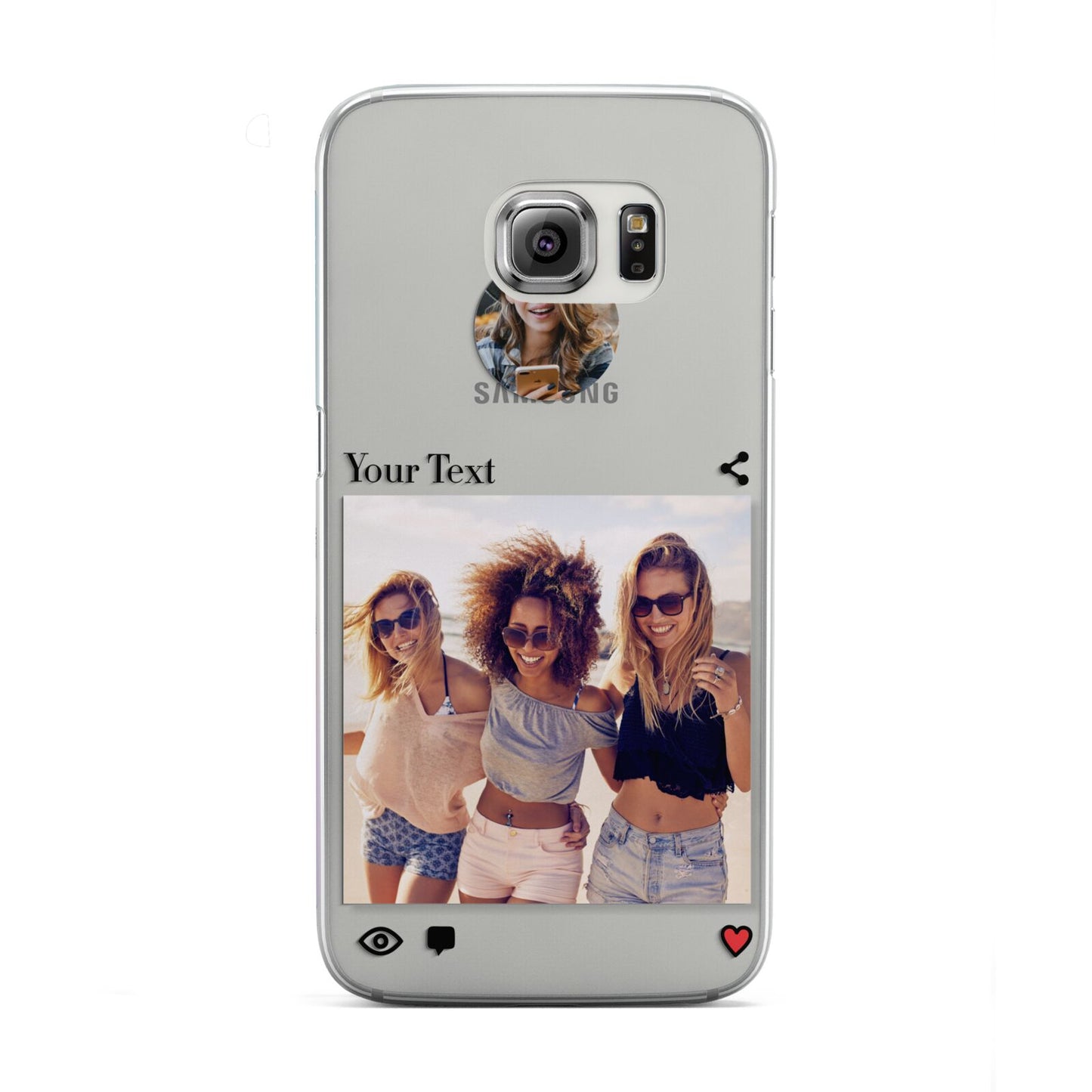 Social Media Photo Samsung Galaxy S6 Edge Case