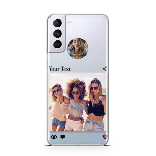 Social Media Photo Samsung S21 Plus Phone Case