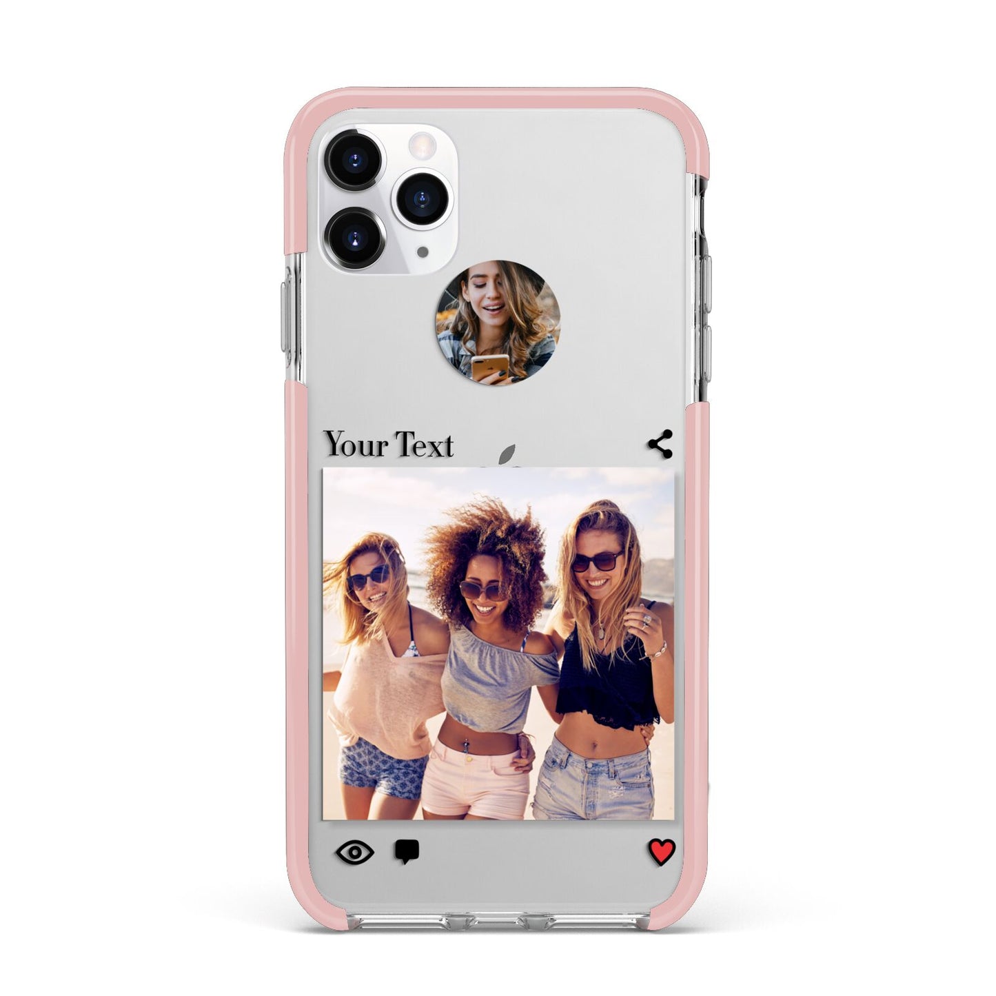 Social Media Photo iPhone 11 Pro Max Impact Pink Edge Case