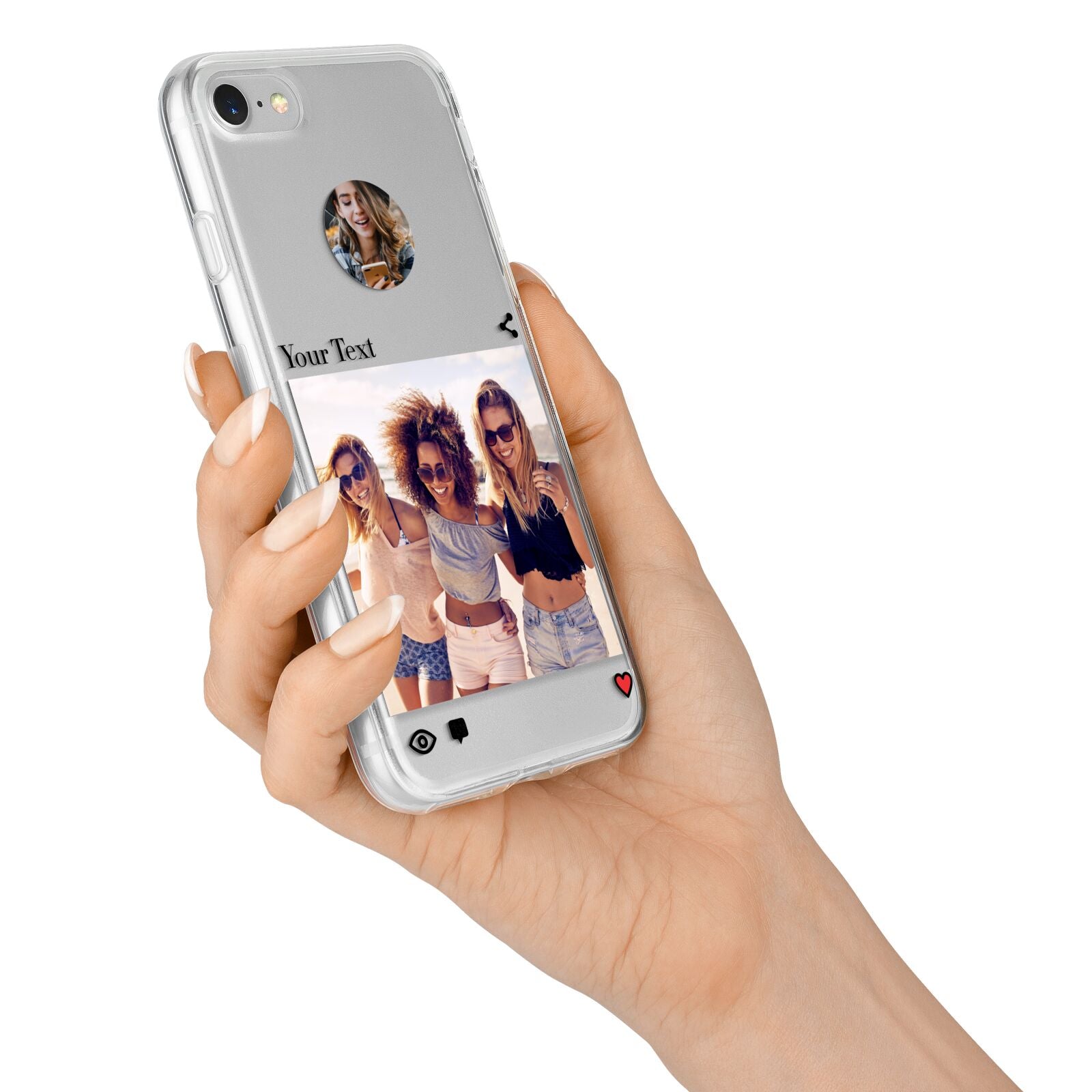 Social Media Photo iPhone 7 Bumper Case on Silver iPhone Alternative Image