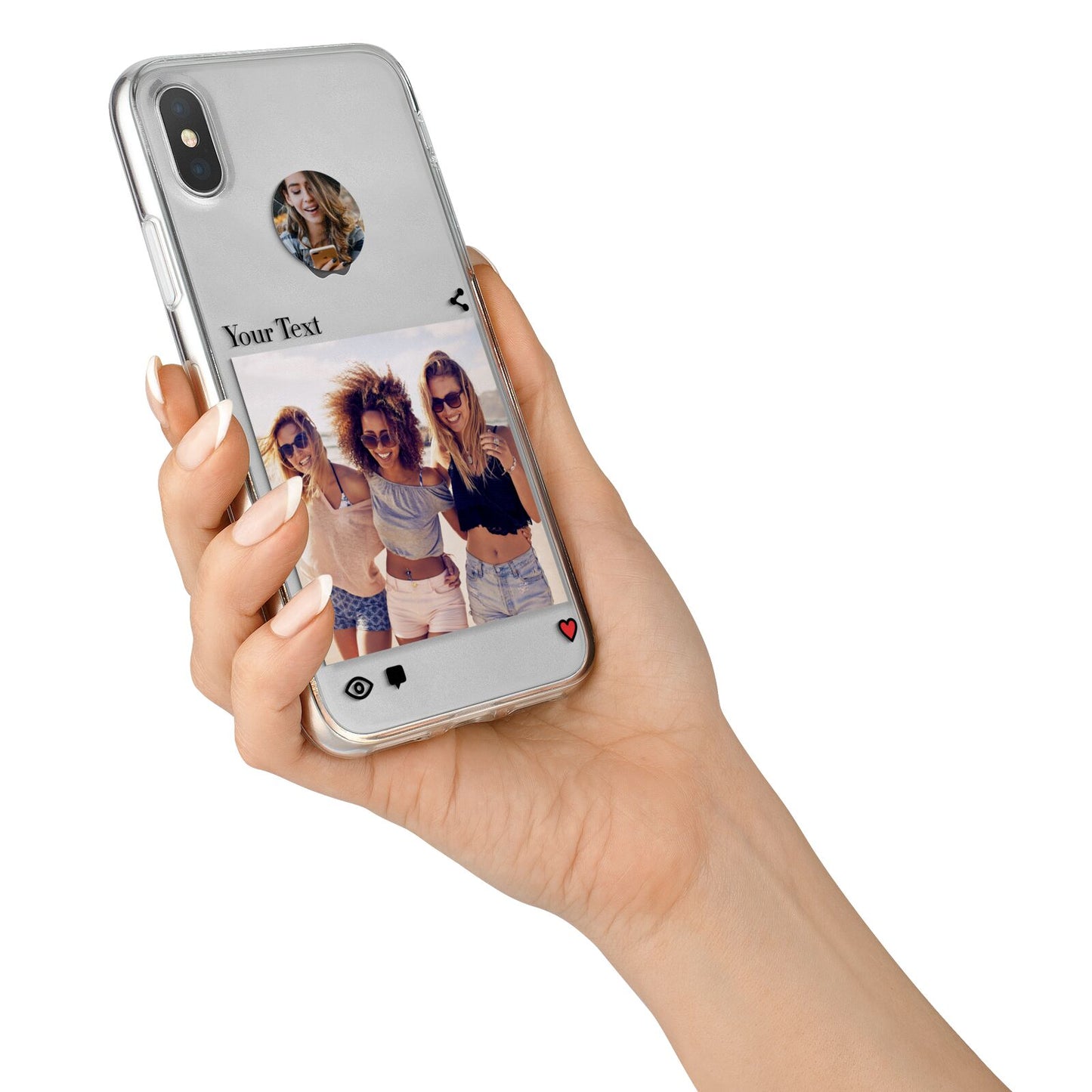 Social Media Photo iPhone X Bumper Case on Silver iPhone Alternative Image 2