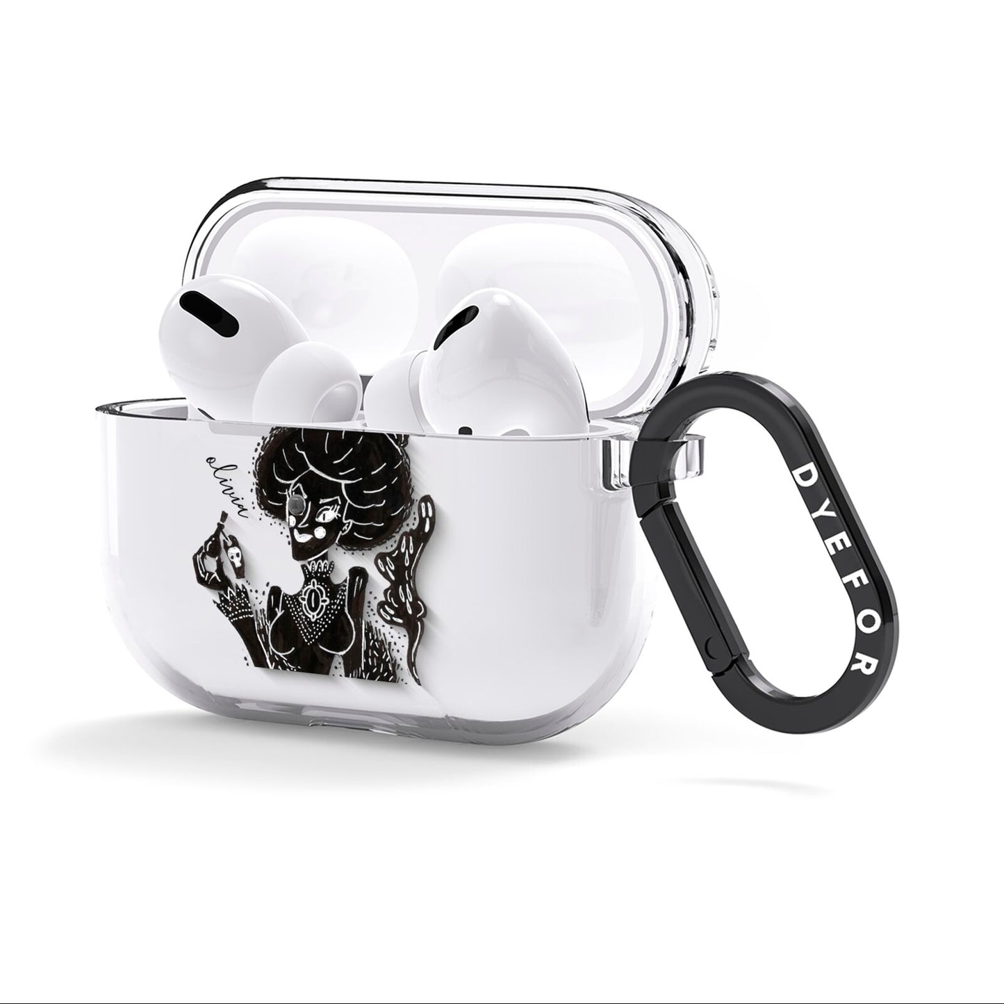 Sophisticated Witch Personalised AirPods Clear Case 3rd Gen Side Image