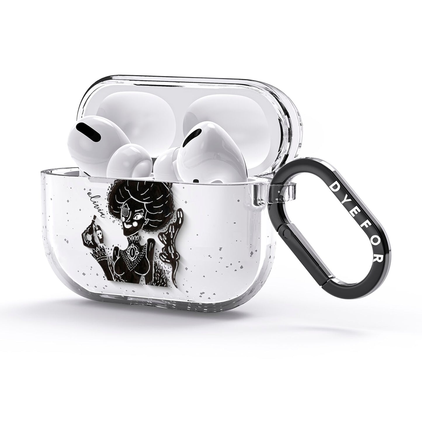 Sophisticated Witch Personalised AirPods Glitter Case 3rd Gen Side Image