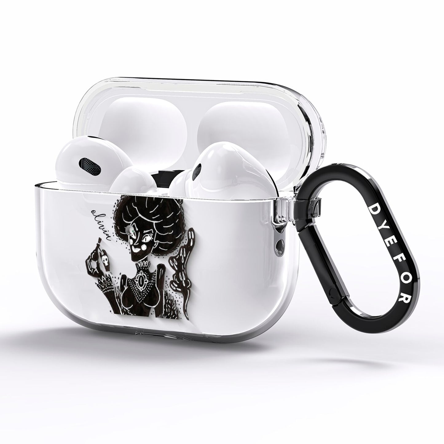 Sophisticated Witch Personalised AirPods Pro Clear Case Side Image