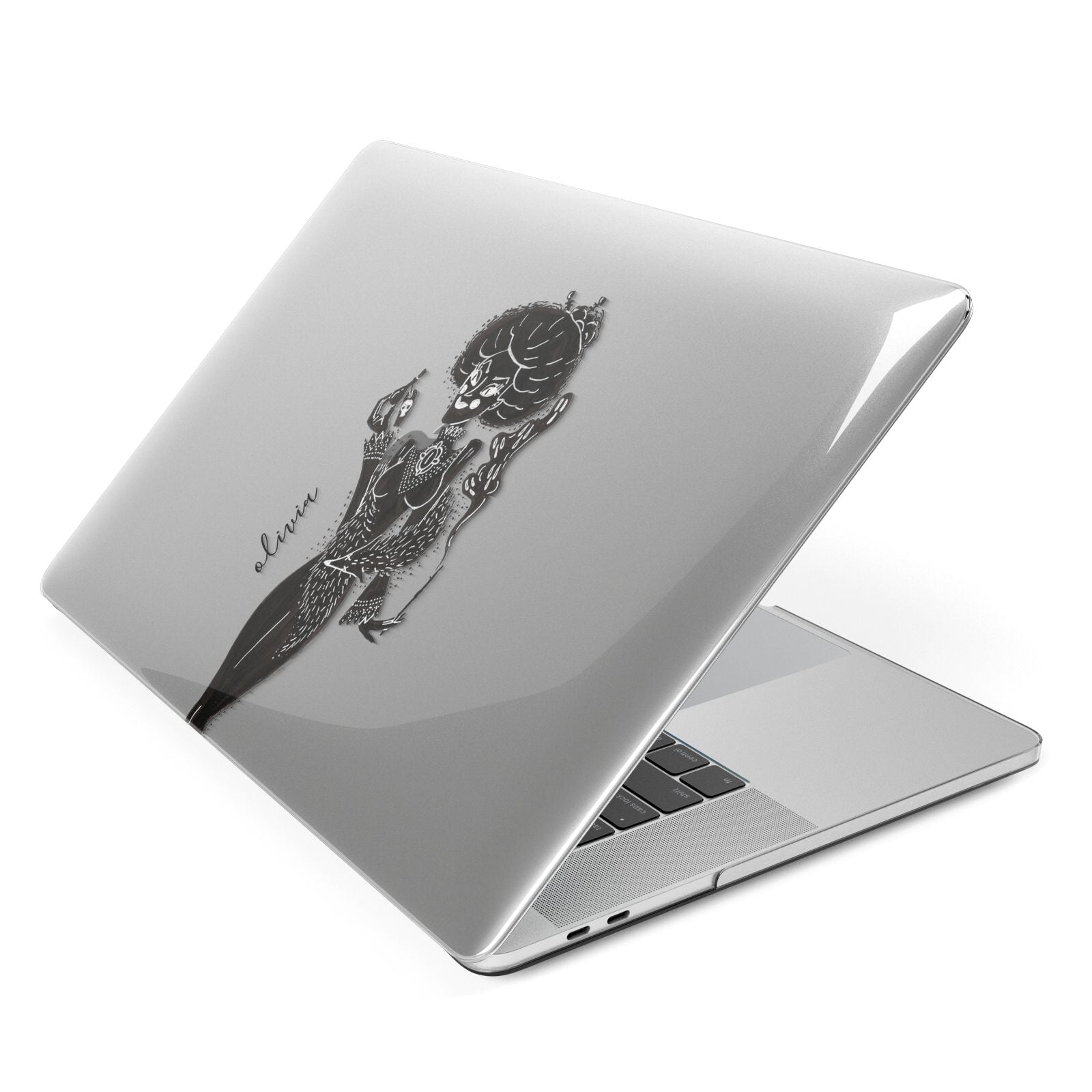 Sophisticated Witch Personalised Apple MacBook Case Side View