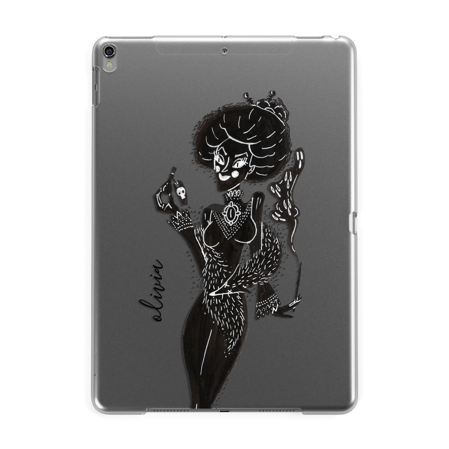 Sophisticated Witch Personalised Apple iPad Grey Case