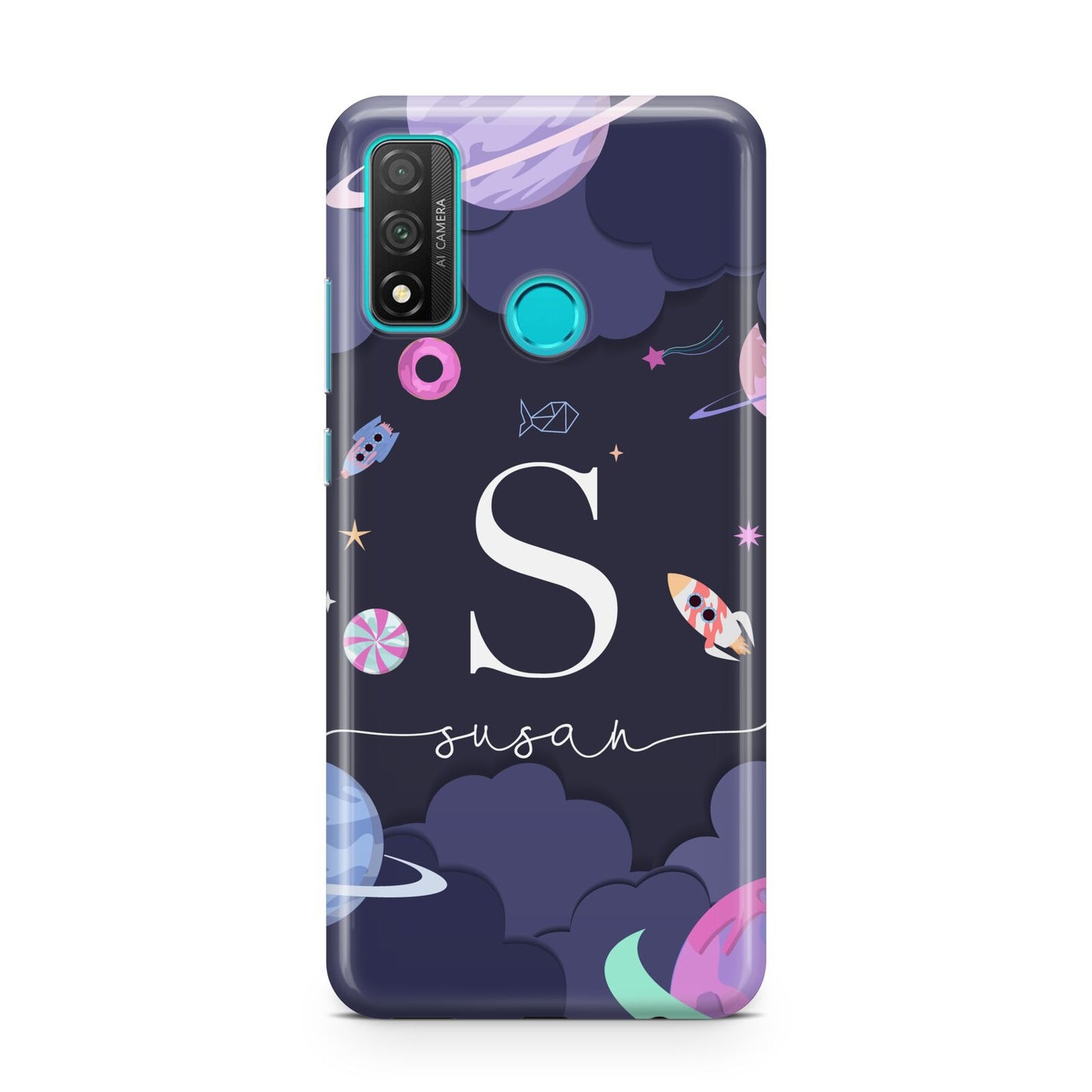 Space Personalised Initial Name Huawei P Smart 2020