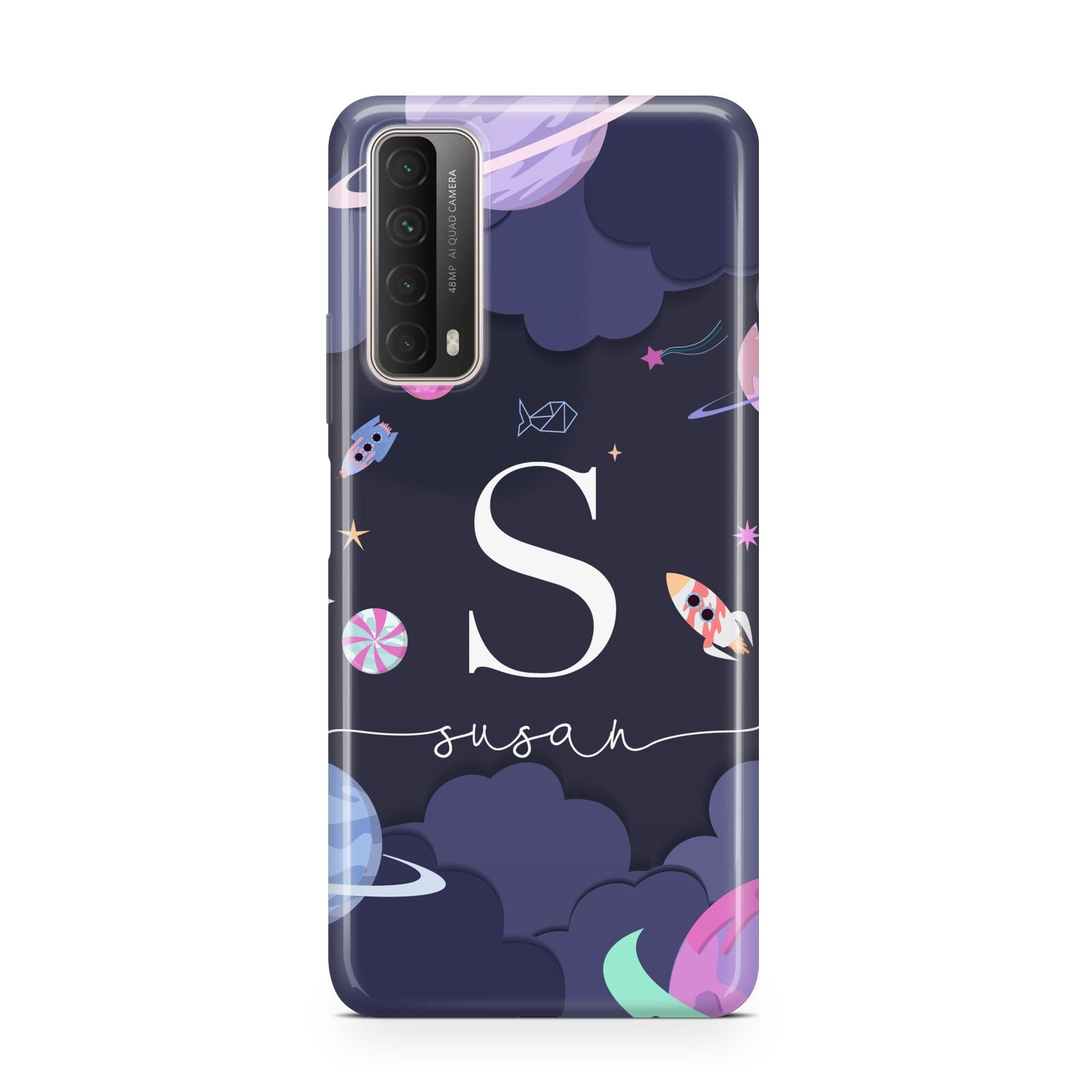 Space Personalised Initial Name Huawei P Smart 2021