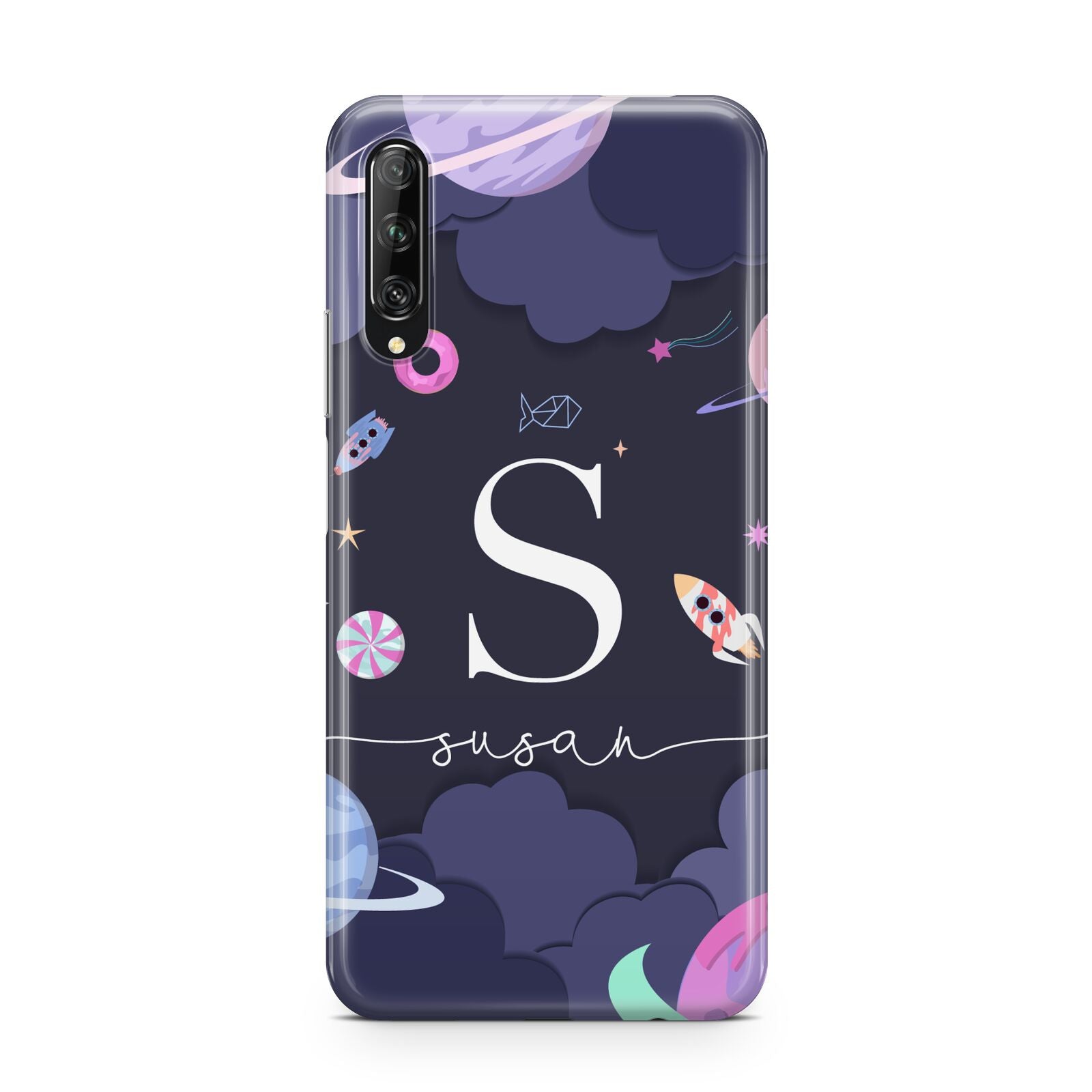 Space Personalised Initial Name Huawei P Smart Pro 2019