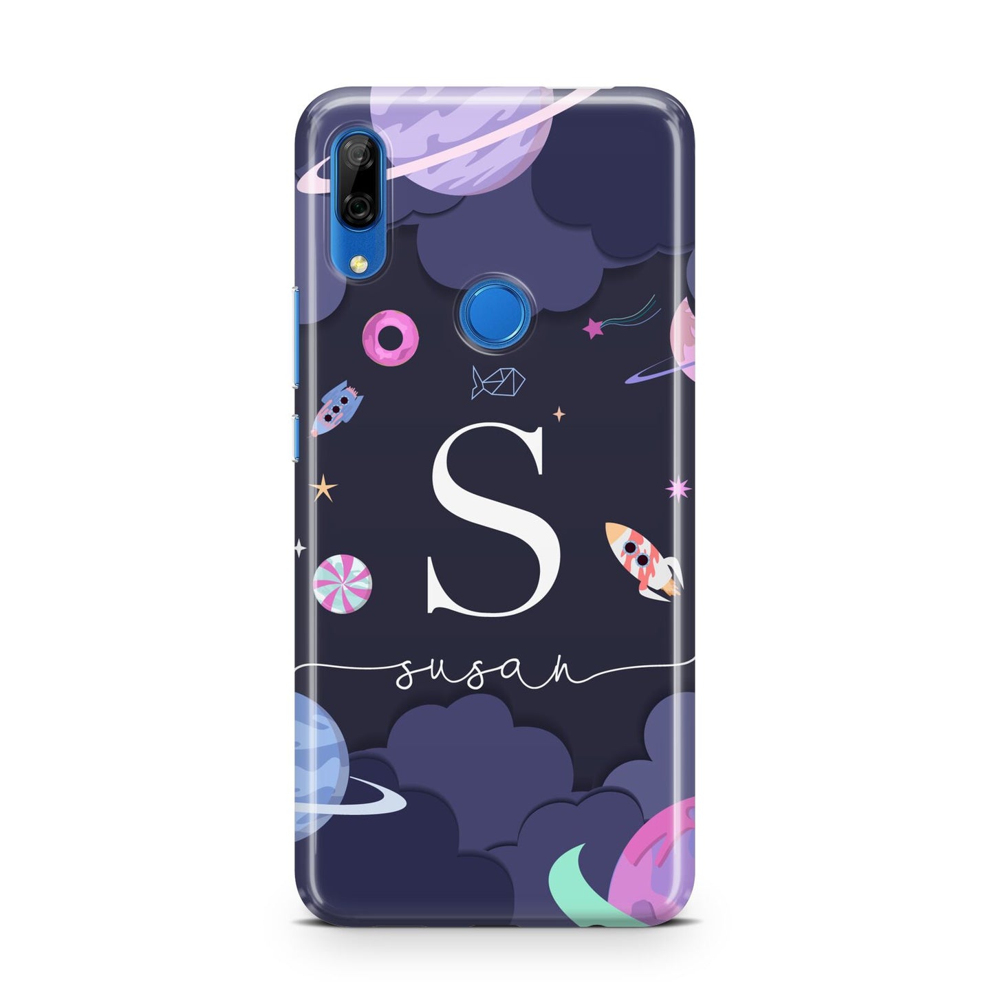 Space Personalised Initial Name Huawei P Smart Z