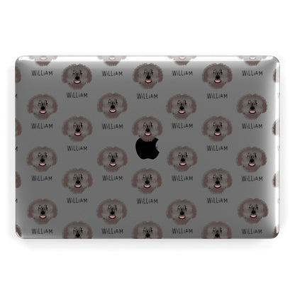 Spanish Water Dog Icon with Name Apple MacBook Case