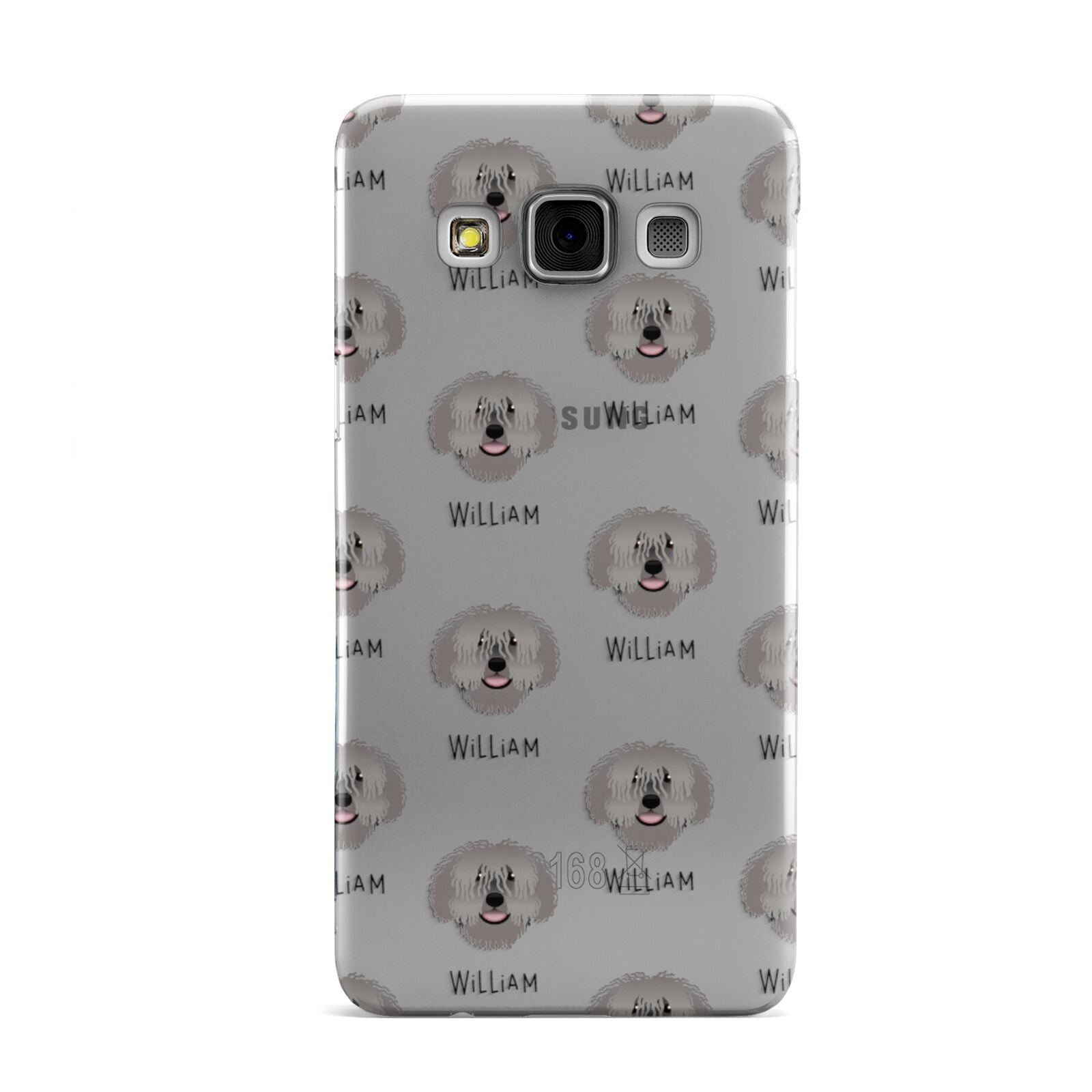 Spanish Water Dog Icon with Name Samsung Galaxy A3 Case