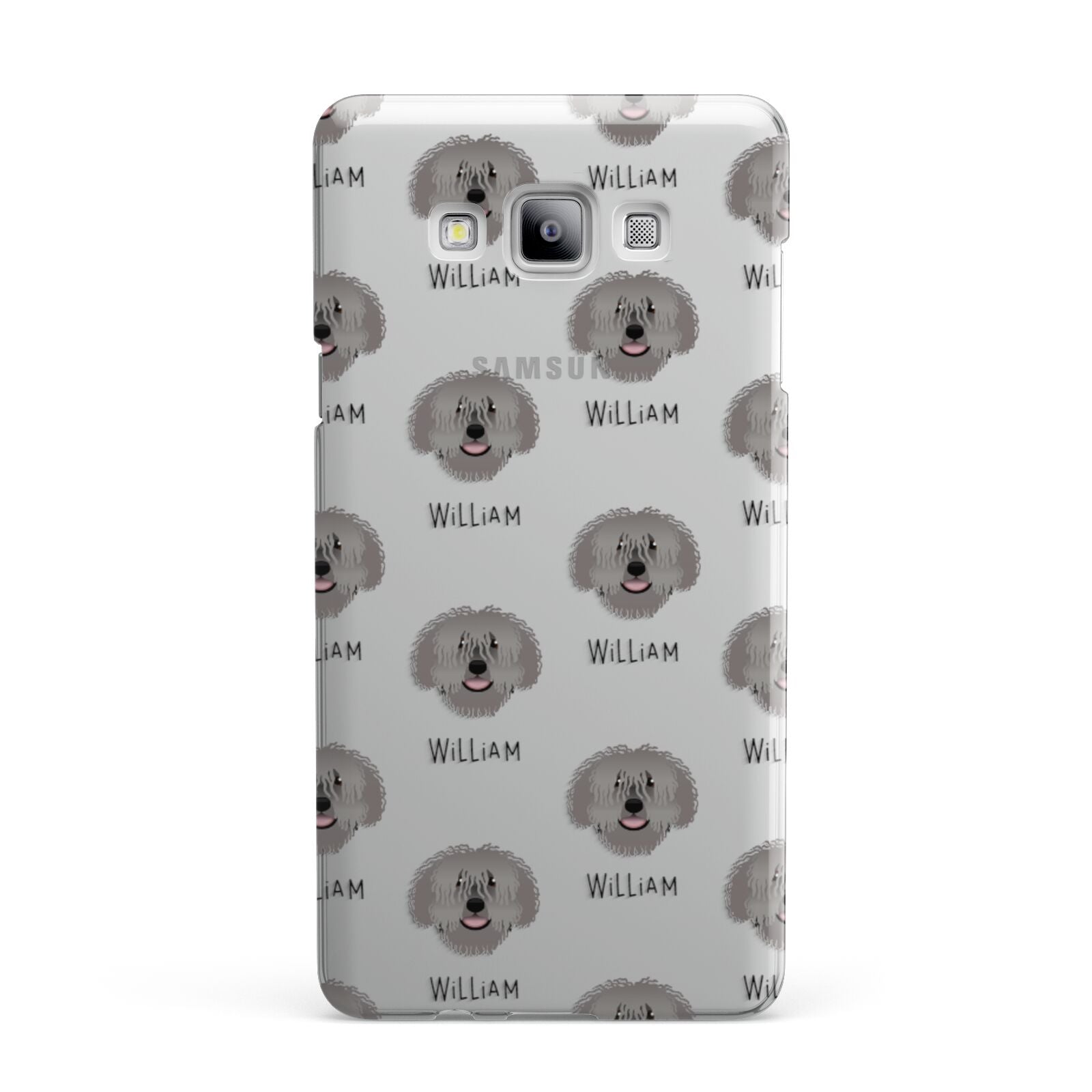 Spanish Water Dog Icon with Name Samsung Galaxy A7 2015 Case