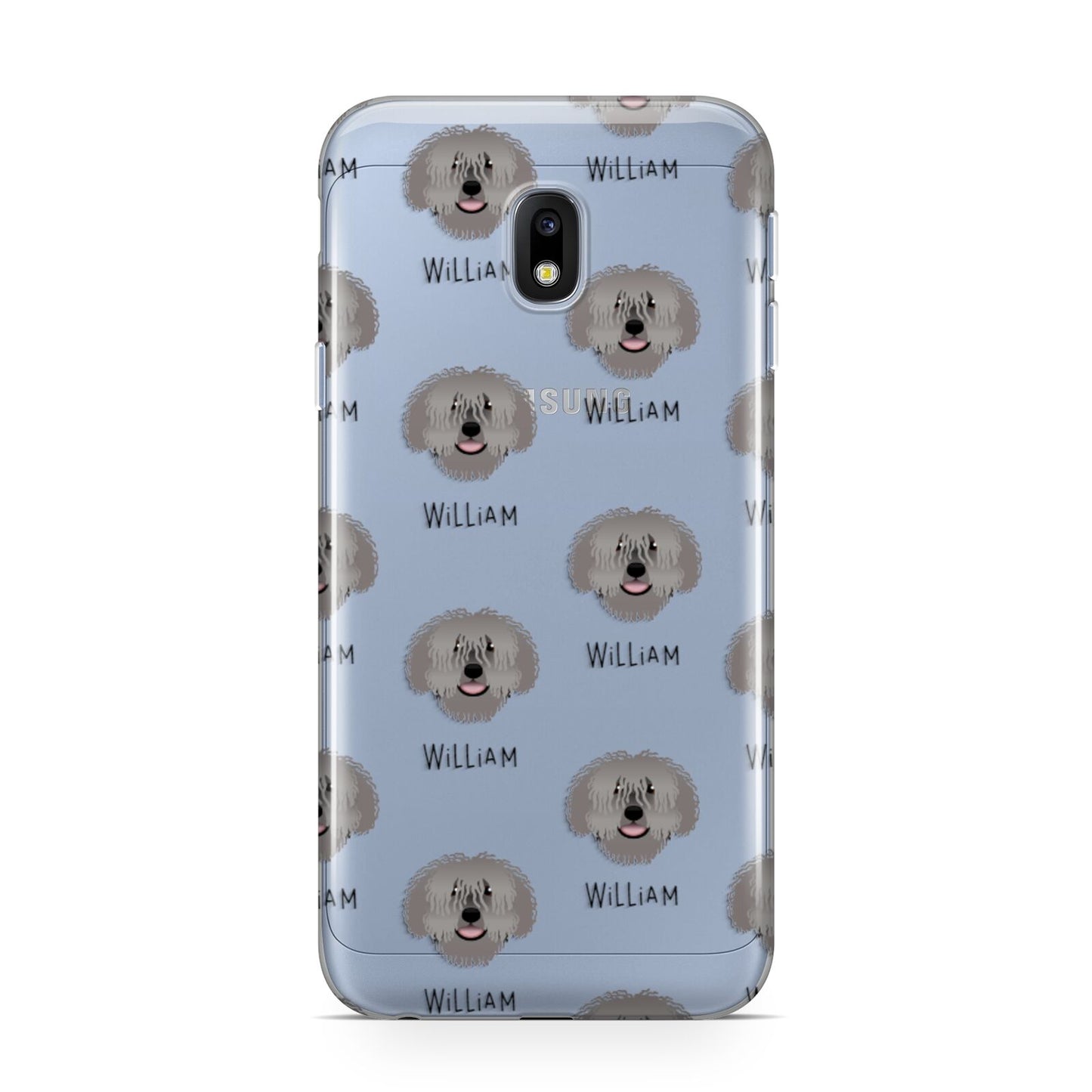 Spanish Water Dog Icon with Name Samsung Galaxy J3 2017 Case
