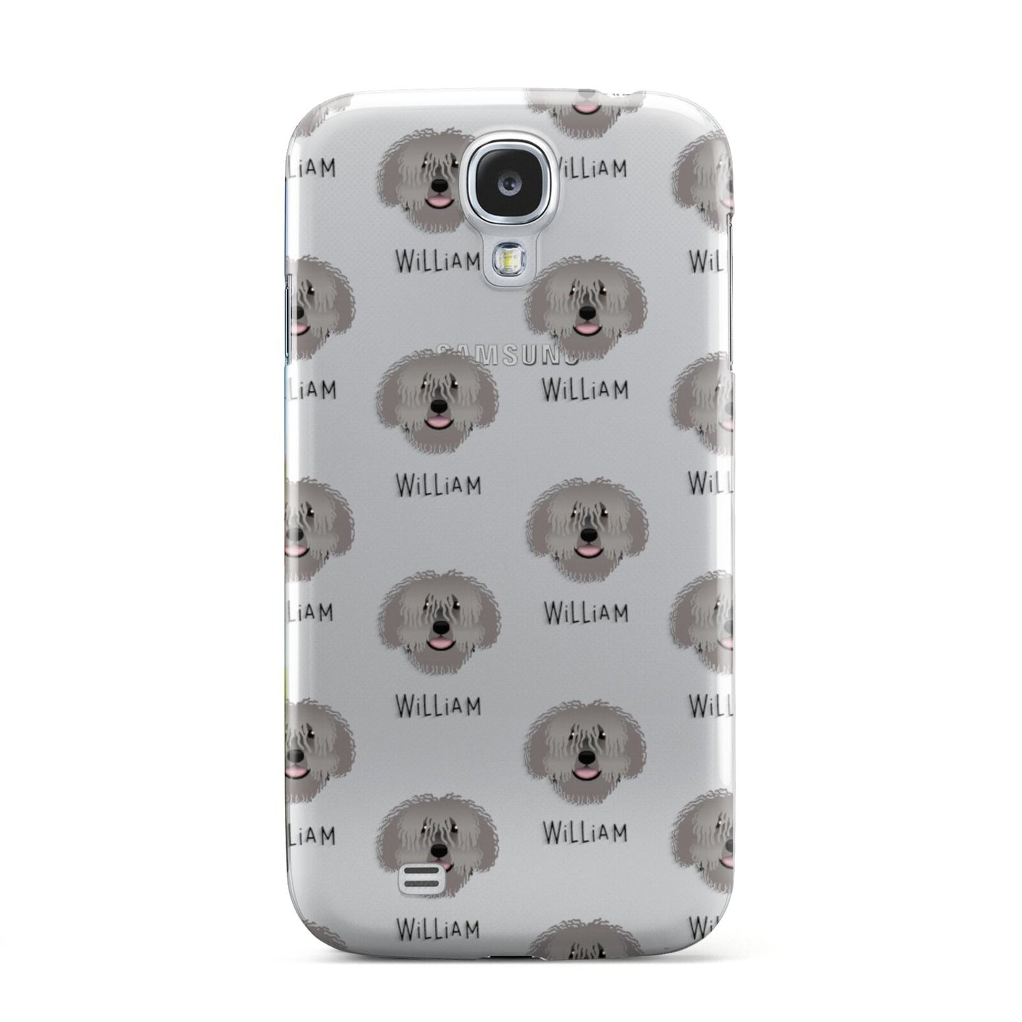 Spanish Water Dog Icon with Name Samsung Galaxy S4 Case