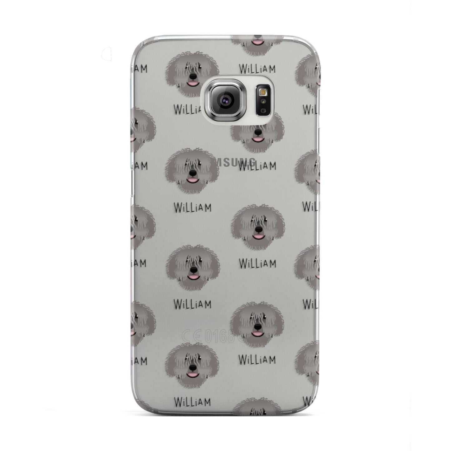 Spanish Water Dog Icon with Name Samsung Galaxy S6 Edge Case